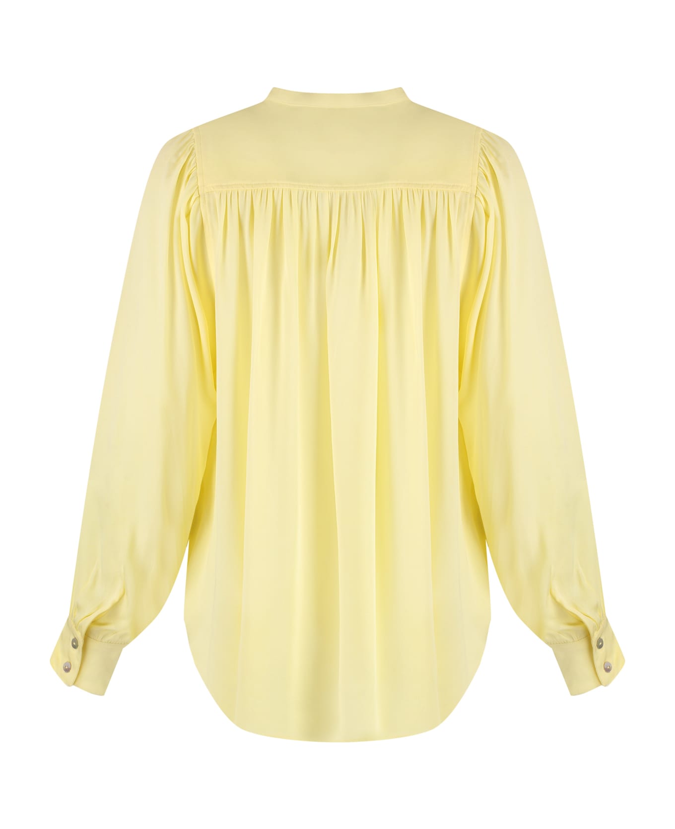 Yves Salomon Crêpe Blouse - Yellow