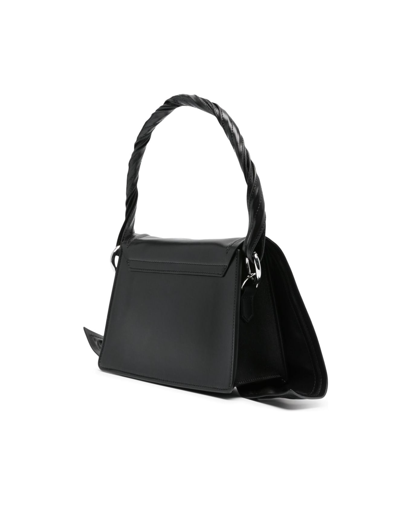 Y/Project Wire Leather Handbag - Black