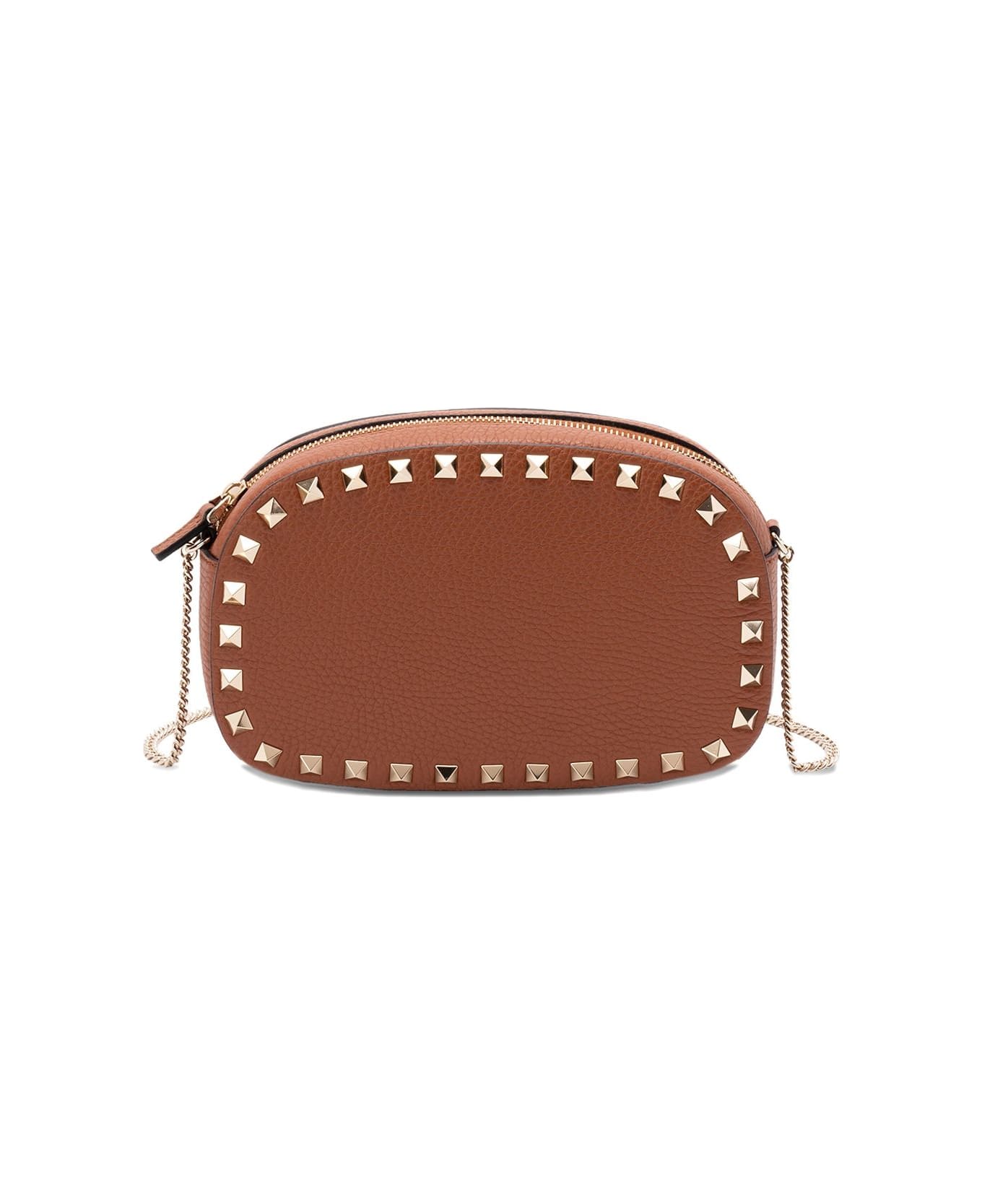 Valentino Garavani Rockstud Mini Shoulder Bag - Brown