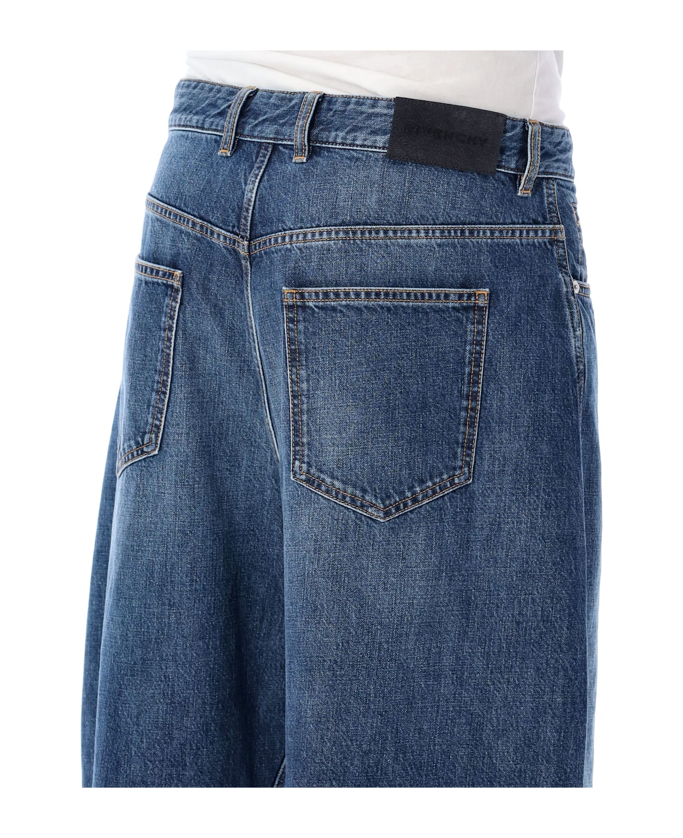 Givenchy Washed Denim Jeans - DARK BLUE