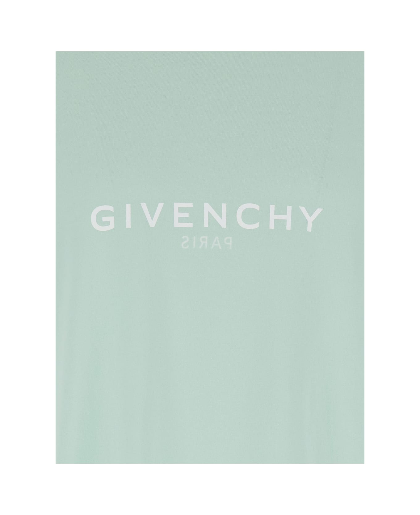 Givenchy Green T-shirt With Logo In Cotton Man - Green