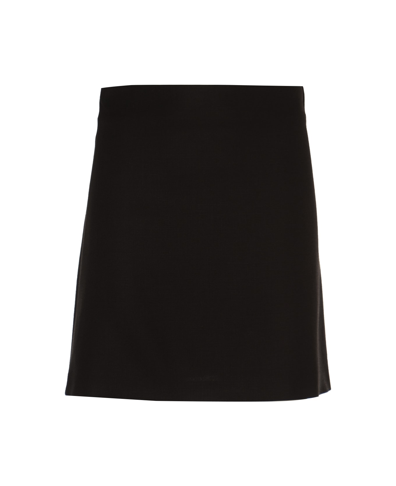 Philosophy di Lorenzo Serafini Black Viscose Blend Mini Skirt - 0555