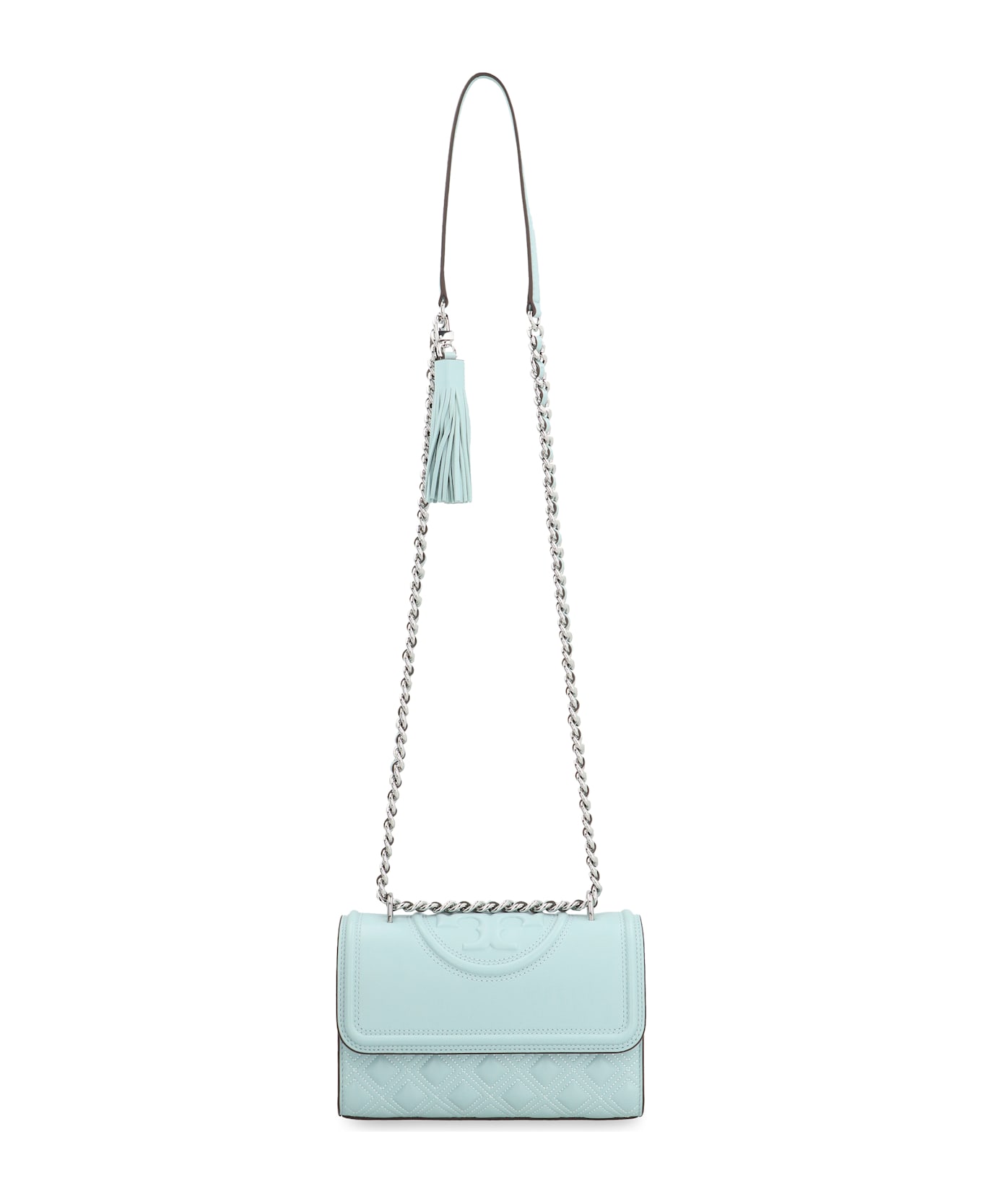 Tory Burch Fleming Small Shoulder Bag - Light Blue