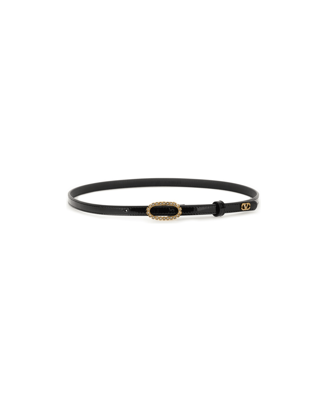 Valentino Garavani Leather Belt - BLACK