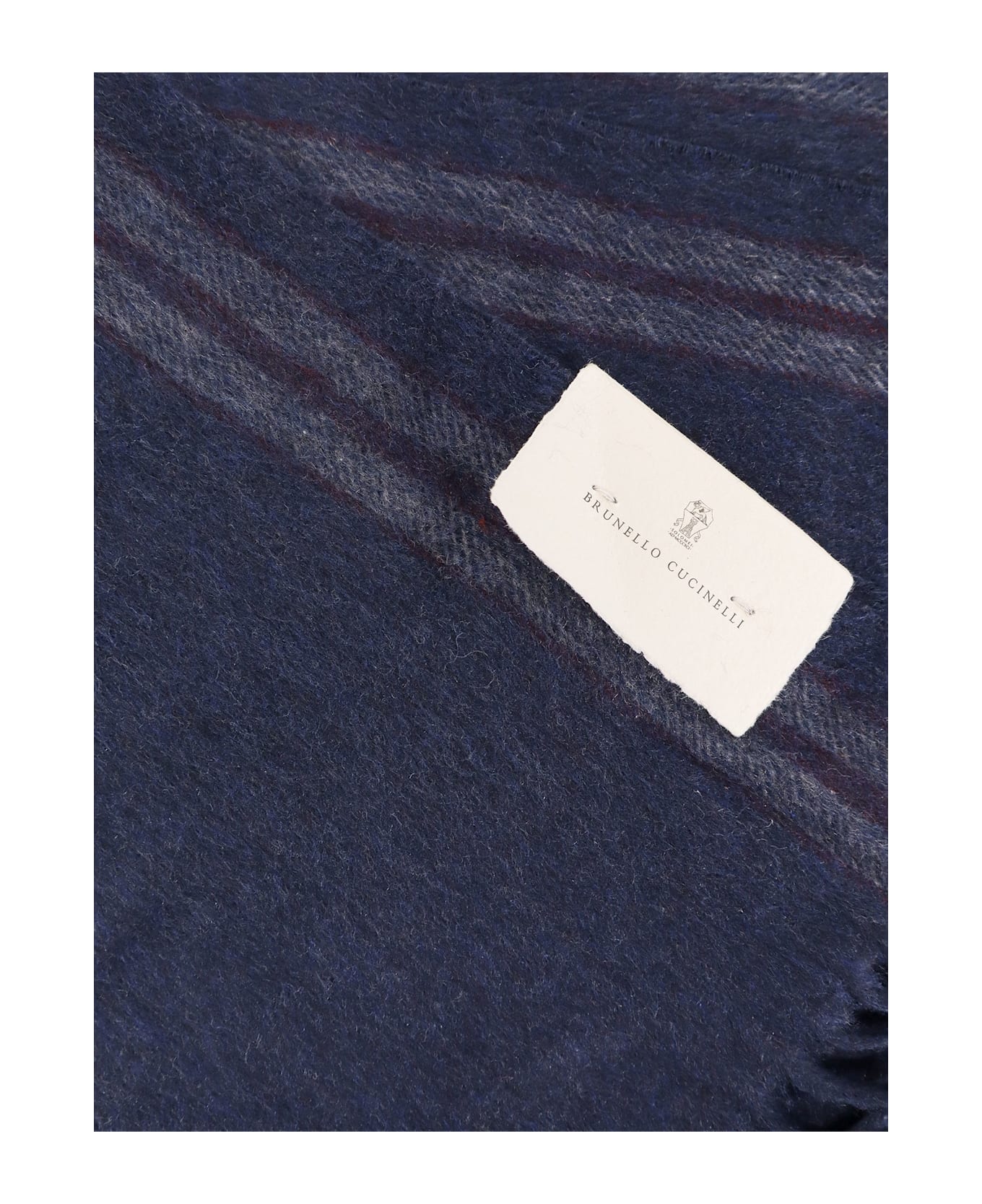 Brunello Cucinelli Silk Scarf - BLU RUBINO