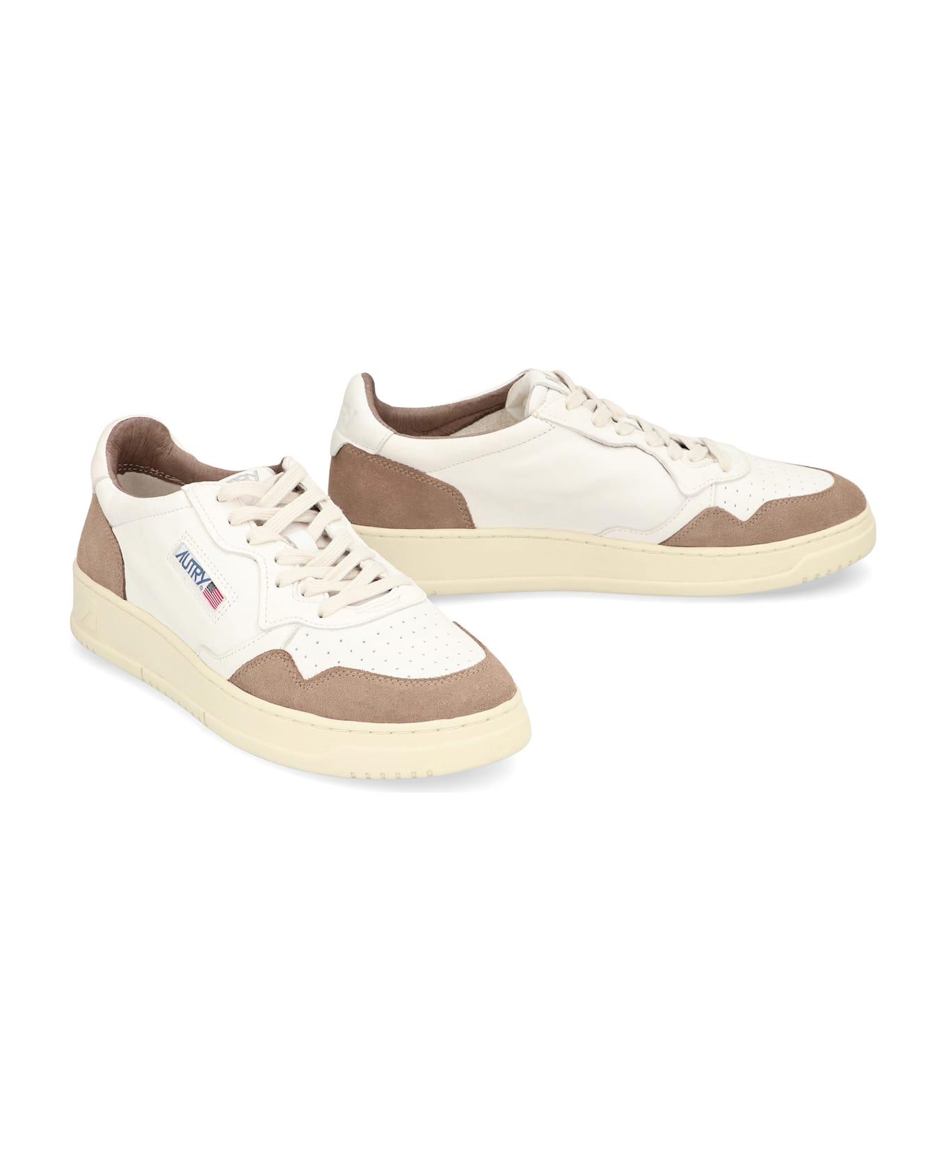 Autry Medalist Leather Low-top Sneakers - White