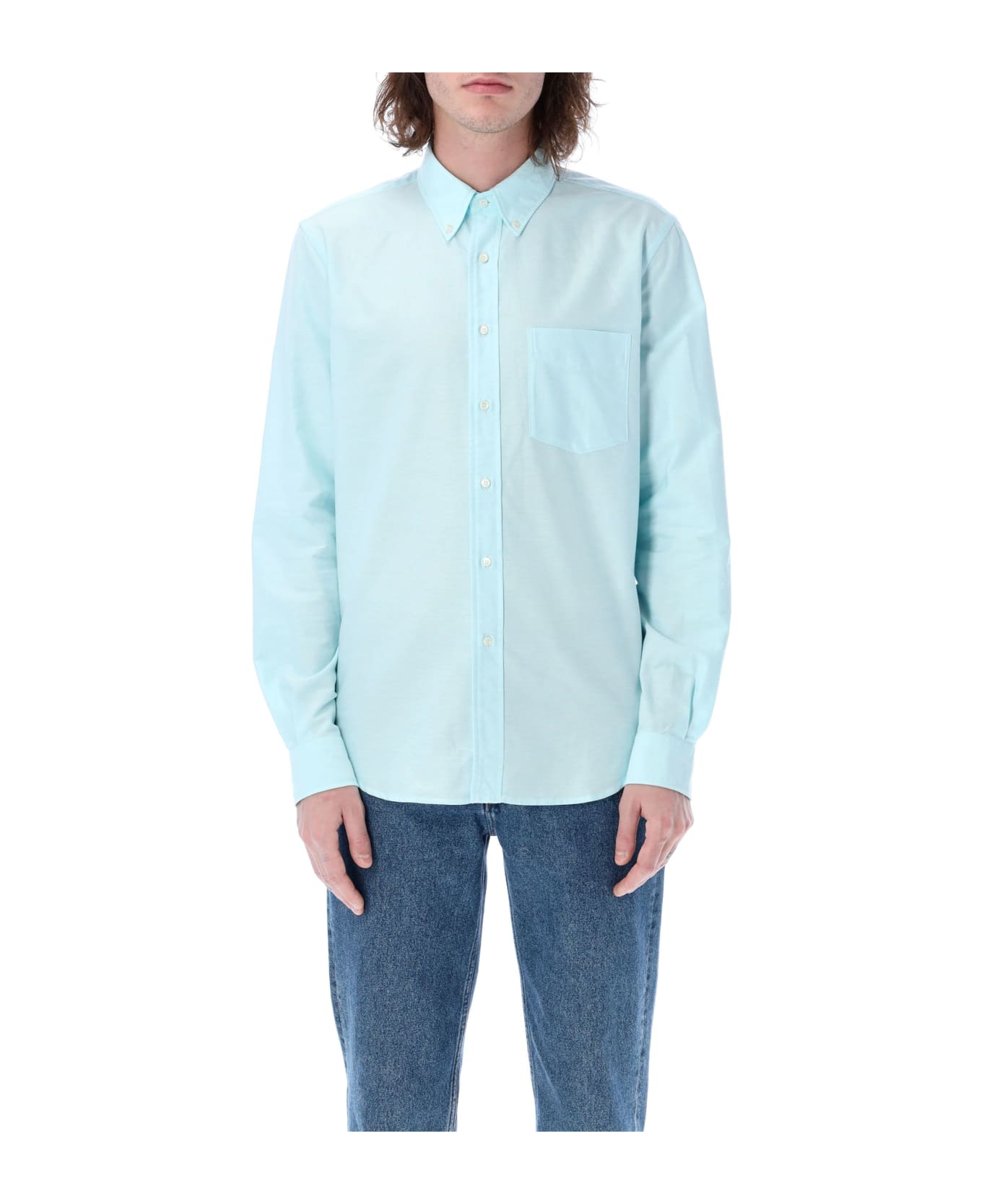 Aspesi Oxford Cotton Shirt - AQUA シャツ
