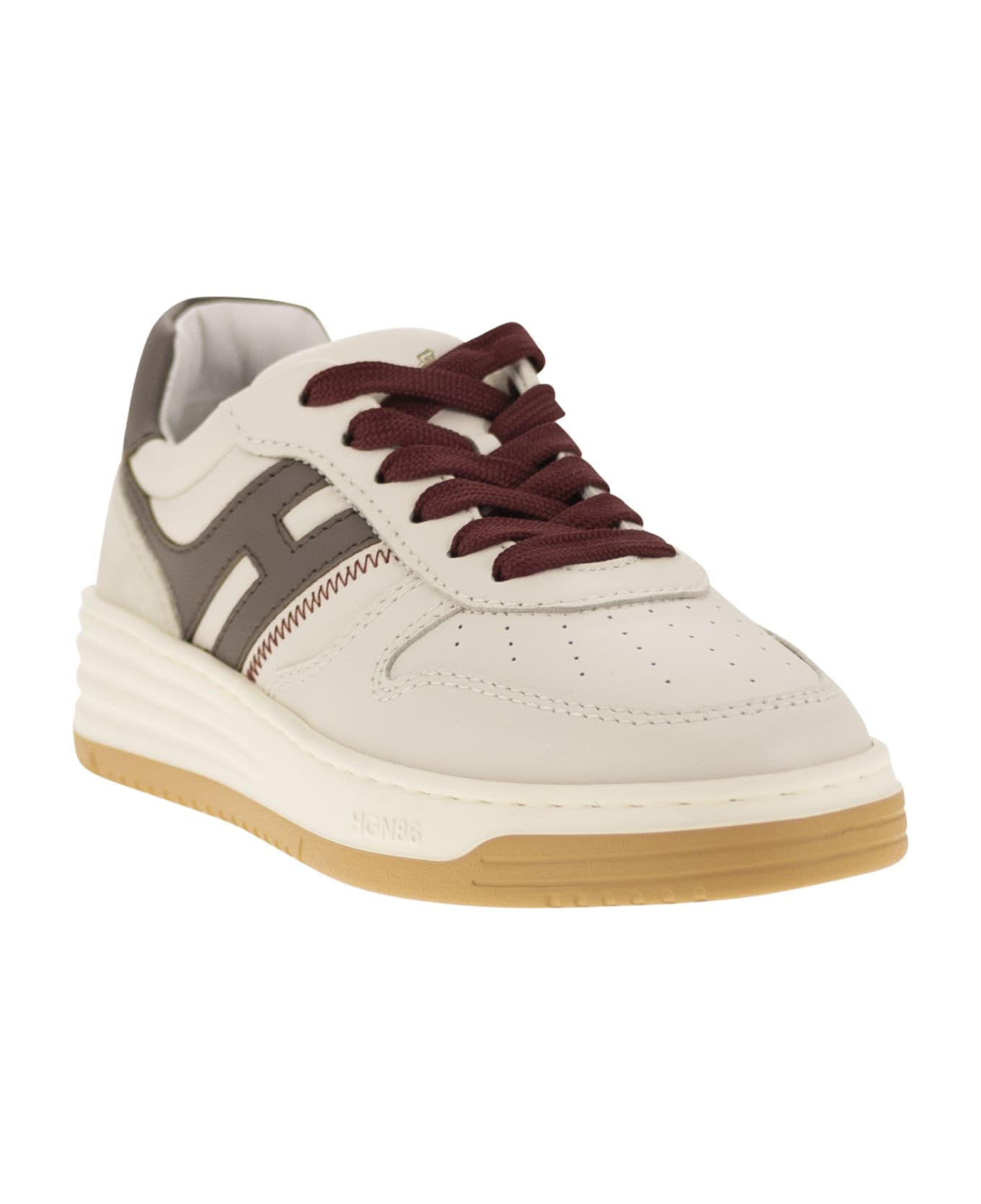 Hogan H630 - Leather Sneakers - Ivory