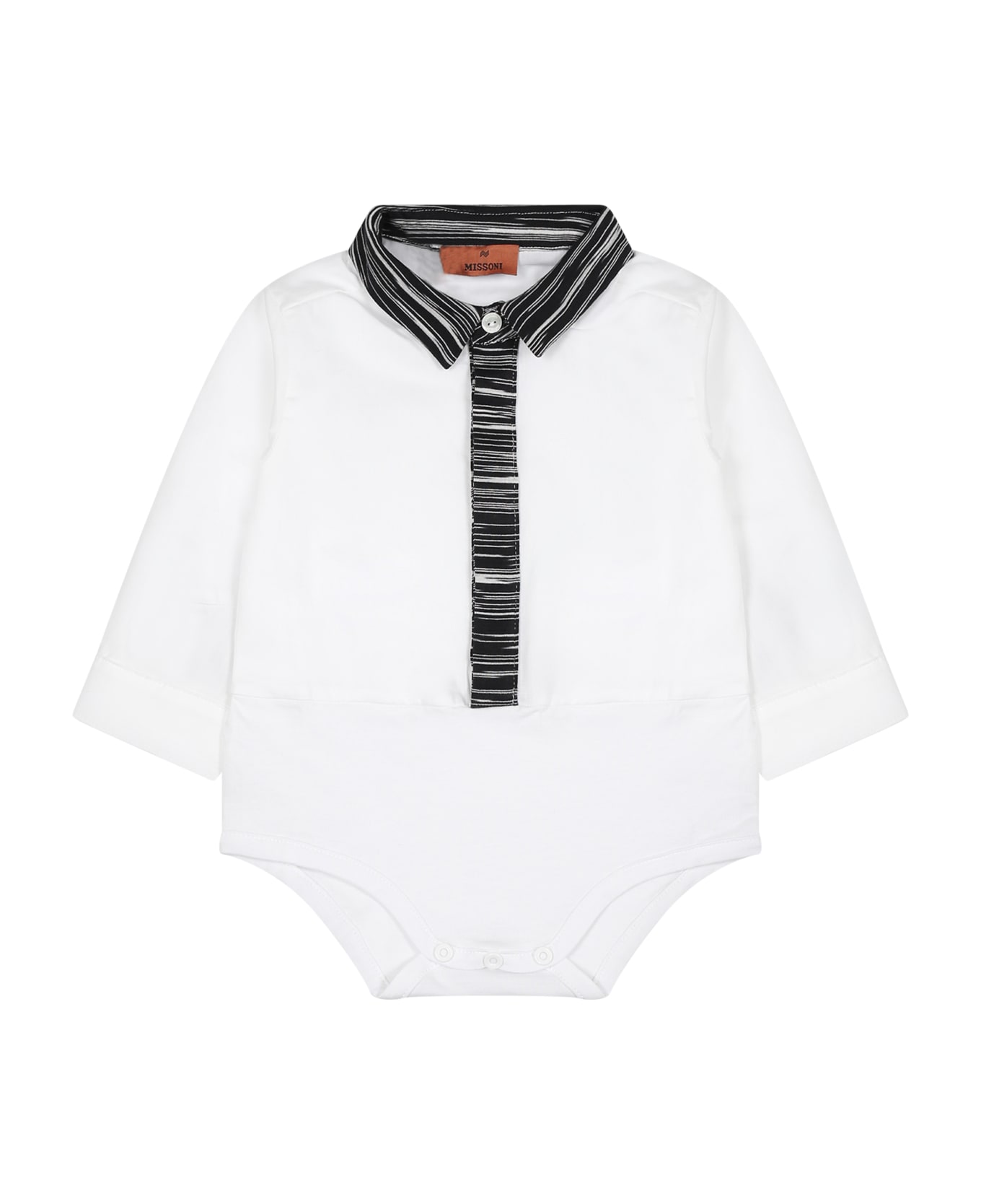 Missoni Kids White Shirt For Baby Boy - White