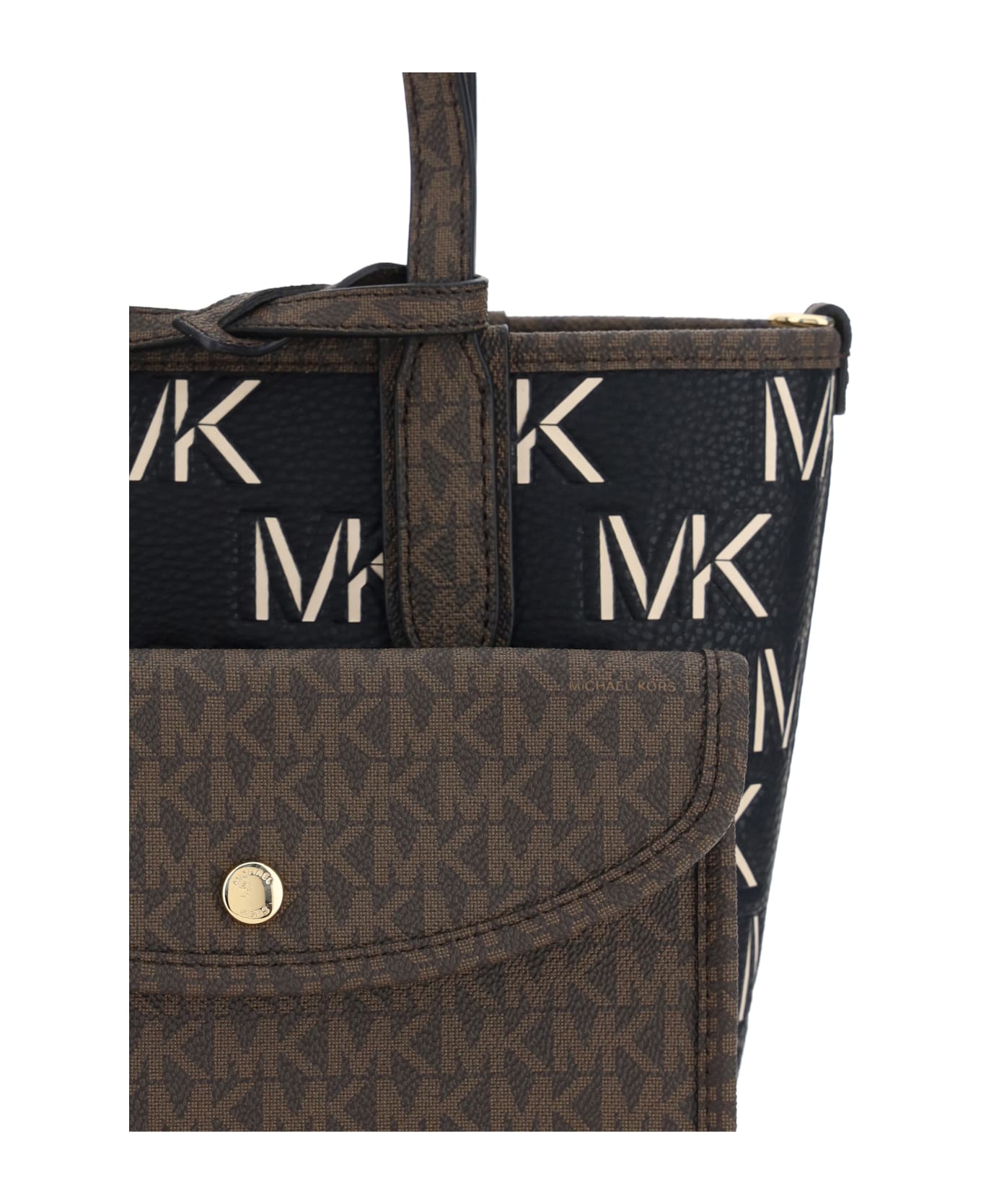 Michael Kors Eliza Tote Bag - Brown/blk