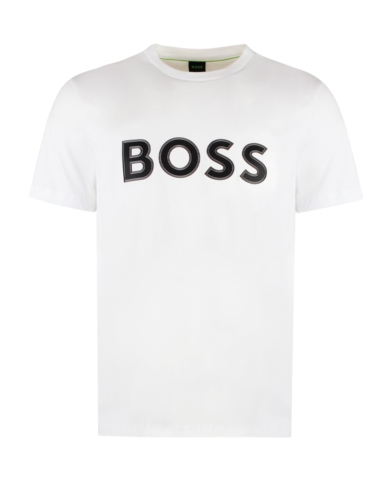 Hugo Boss Cotton Crew-neck T-shirt - WHITE