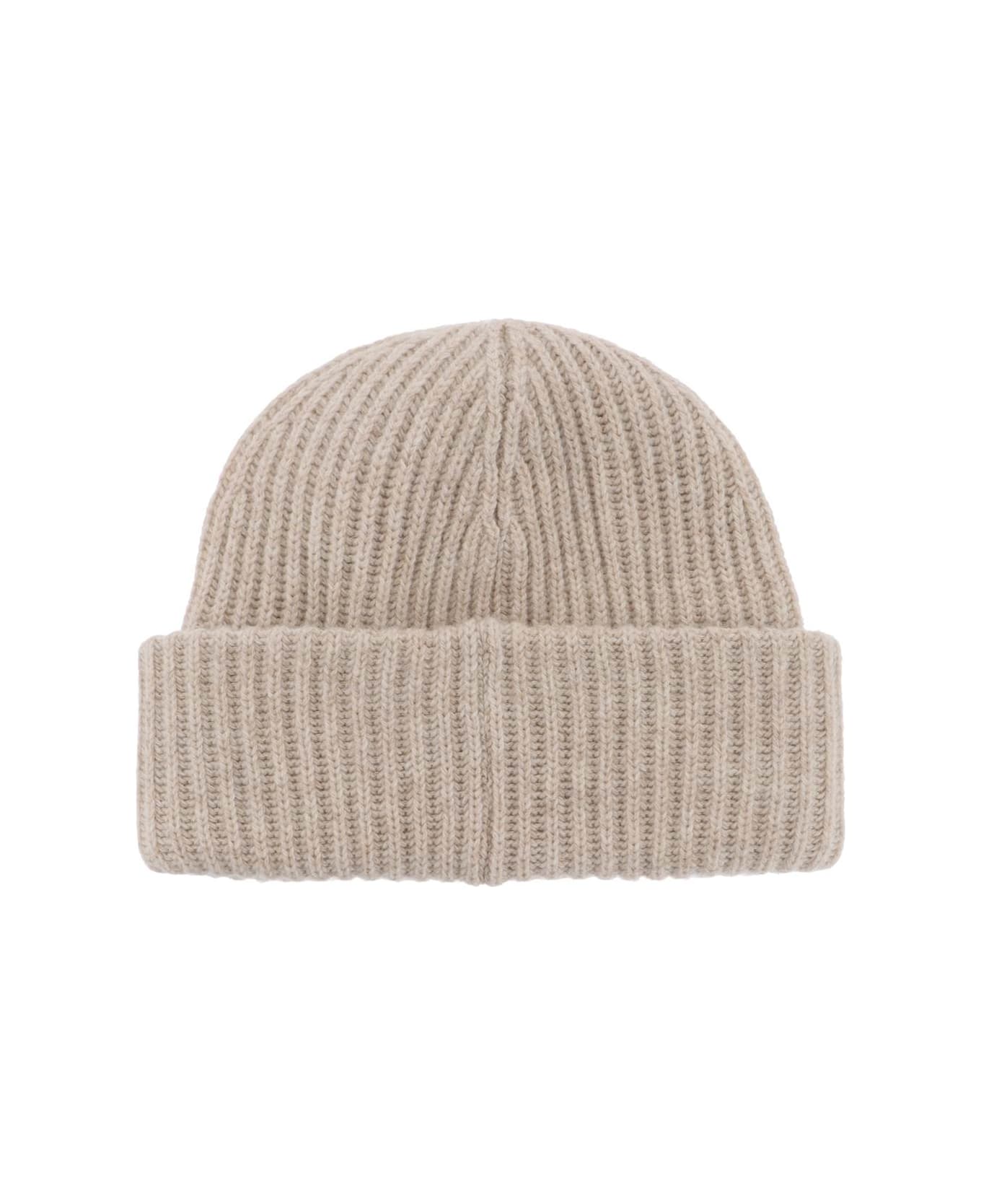 Ganni Hats In Beige Wool - Brazilian Sand
