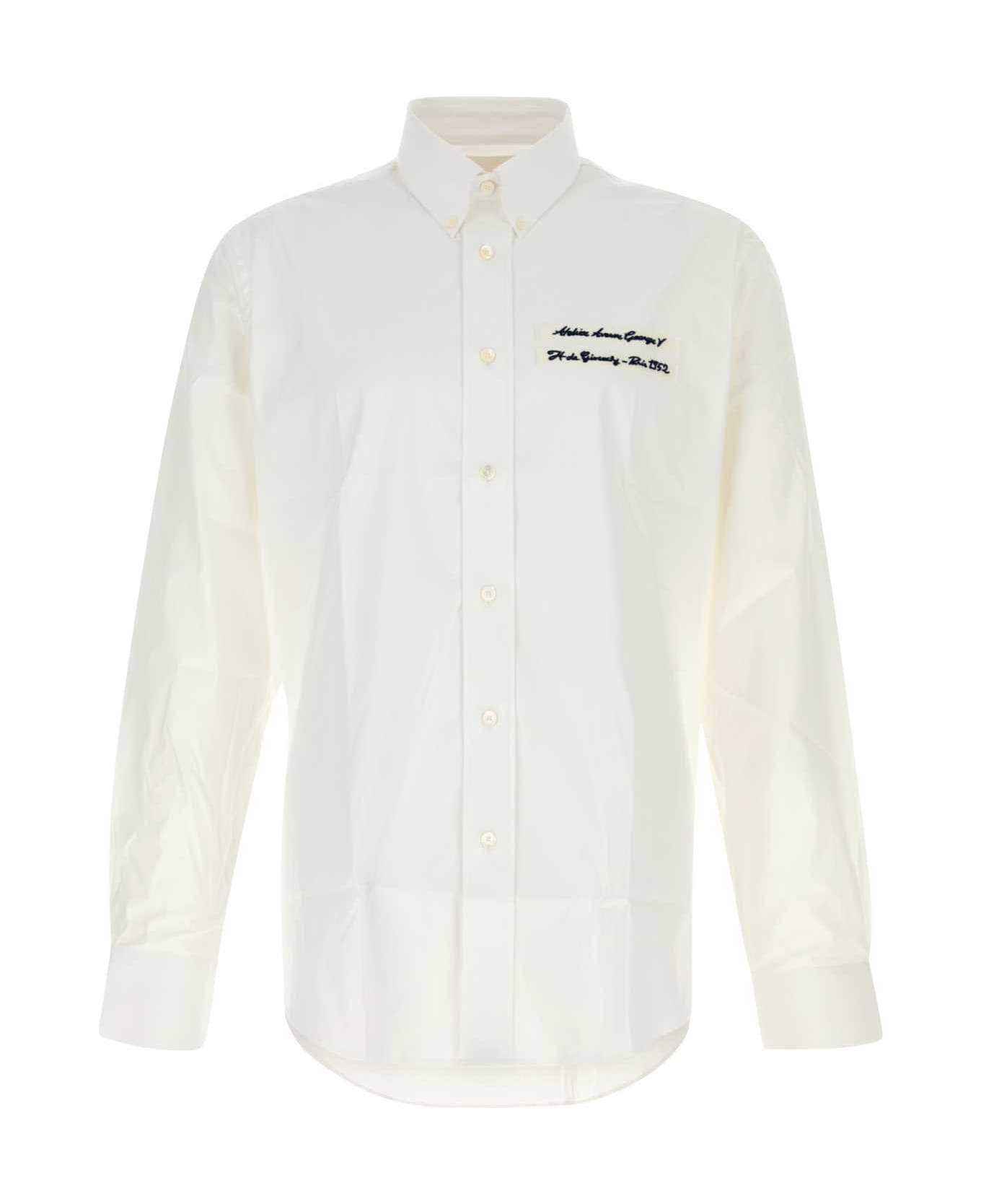 Givenchy White Poplin Shirt - White