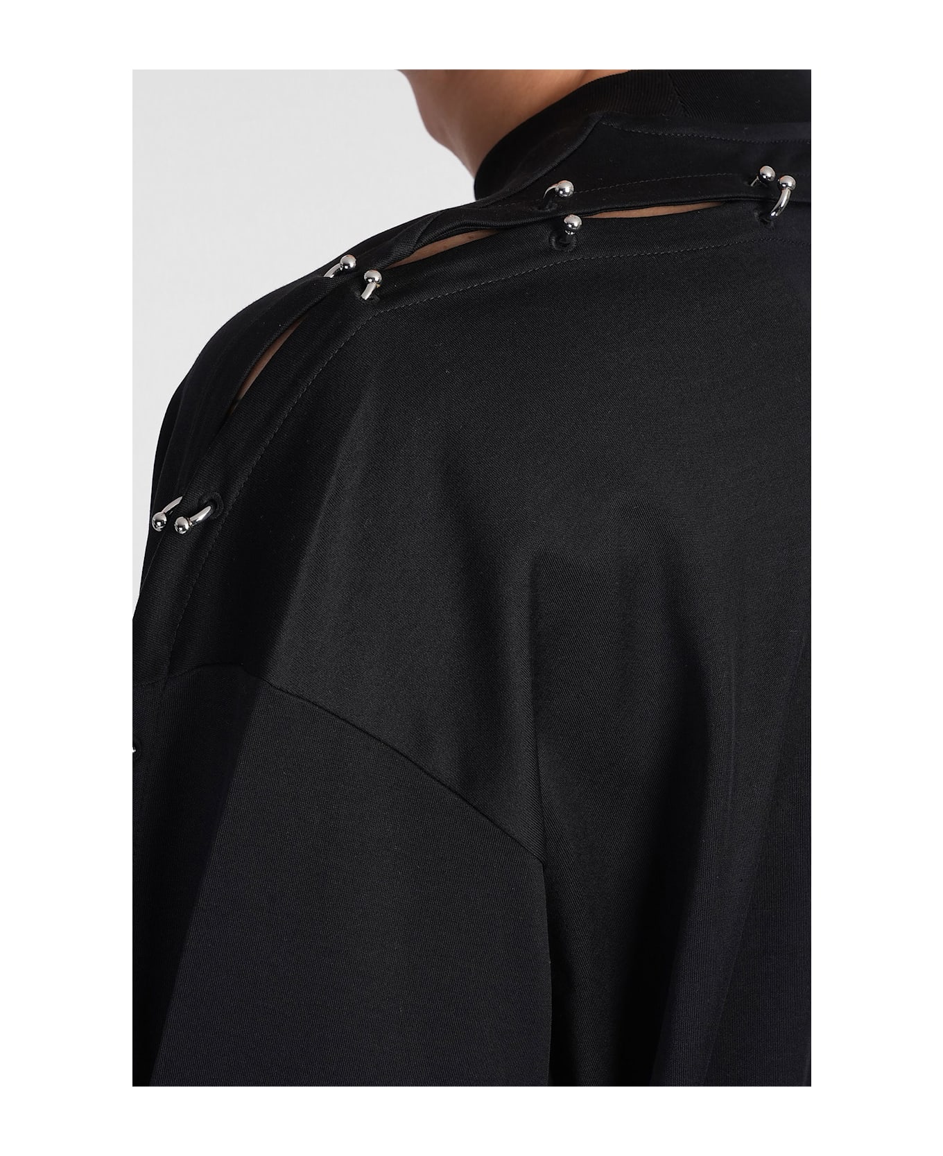 Mugler T-shirt In Black Cotton - black
