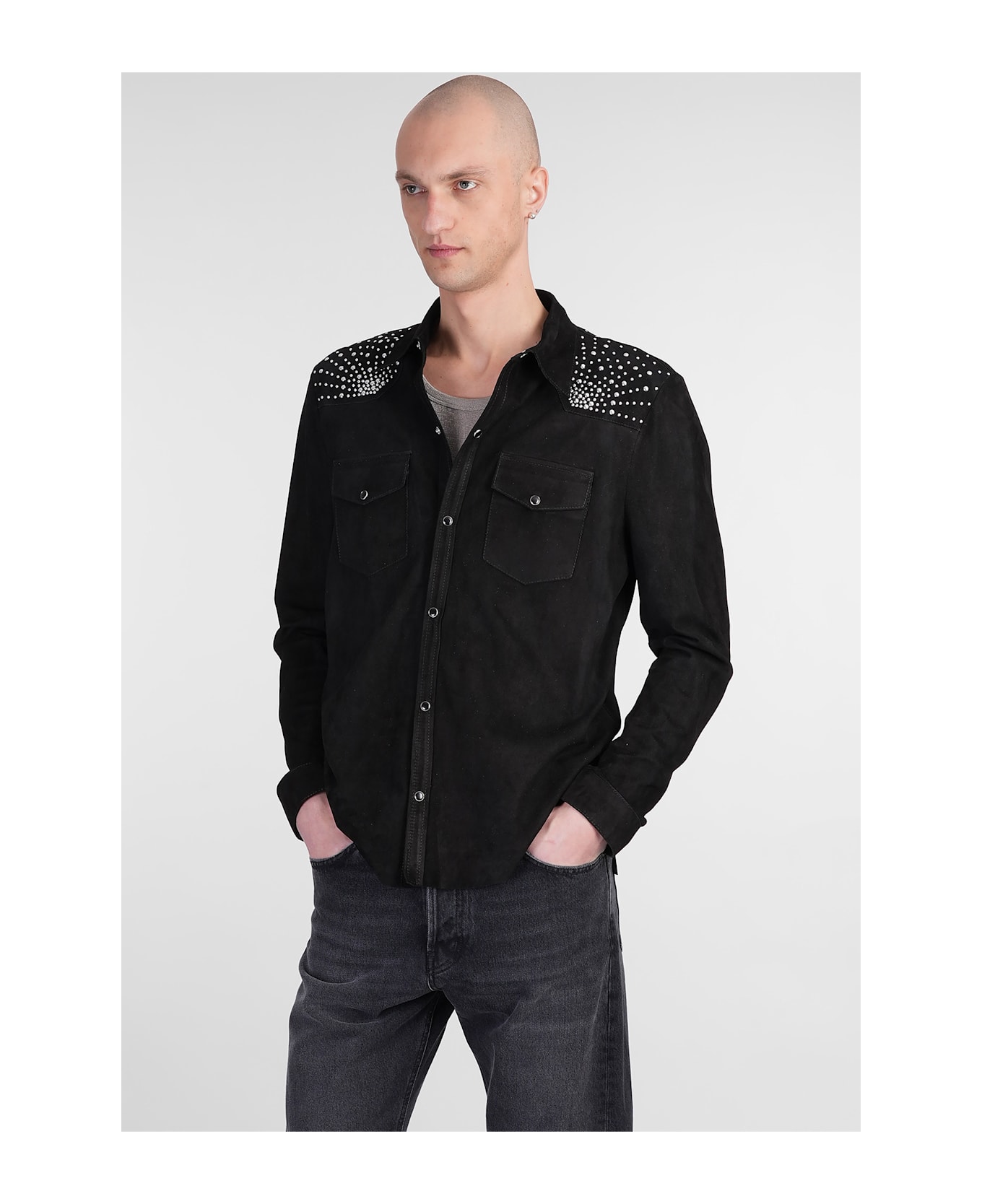 Salvatore Santoro Leather Jacket In Black Leather - black