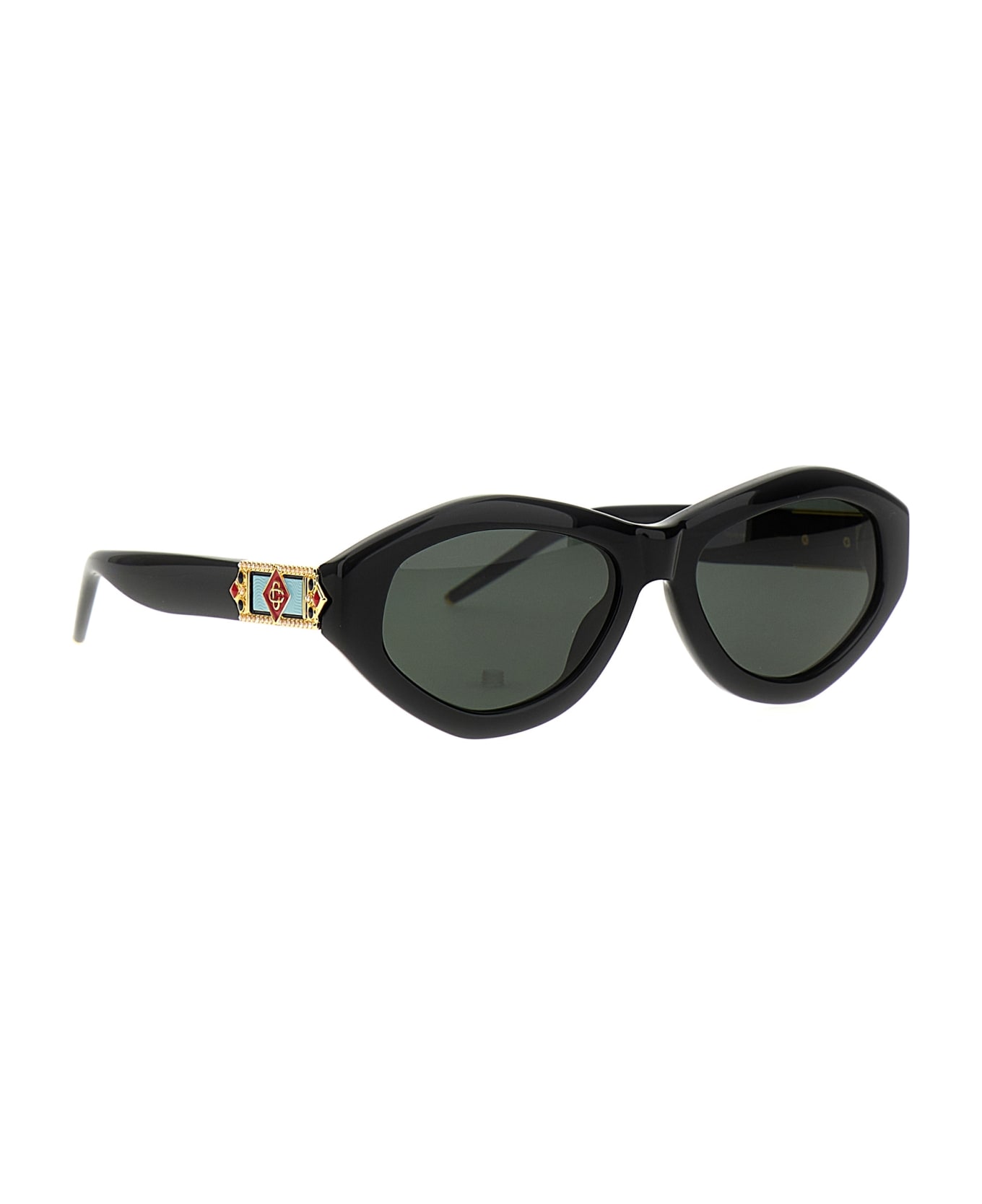 Casablanca 'monogram Plaque' Sunglasses - Nero