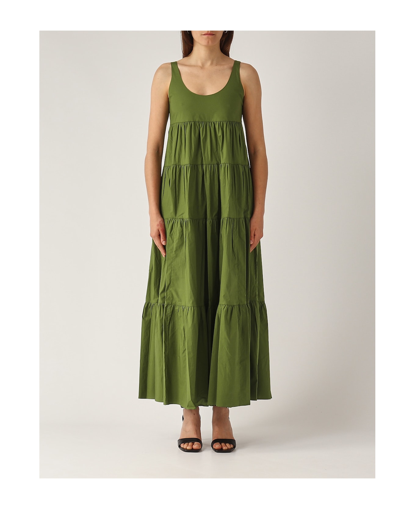 Michael Kors V Neck Tier Dress Dress - PRATO