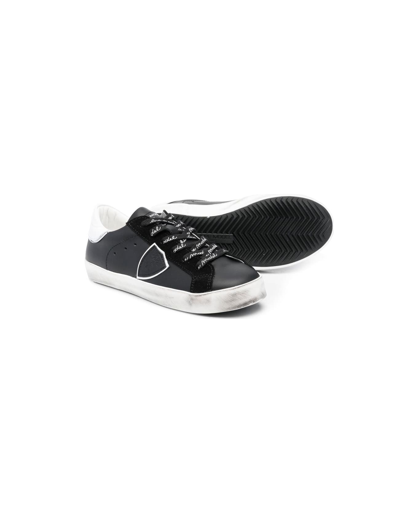 Philippe Model Sneakers With Print - Black