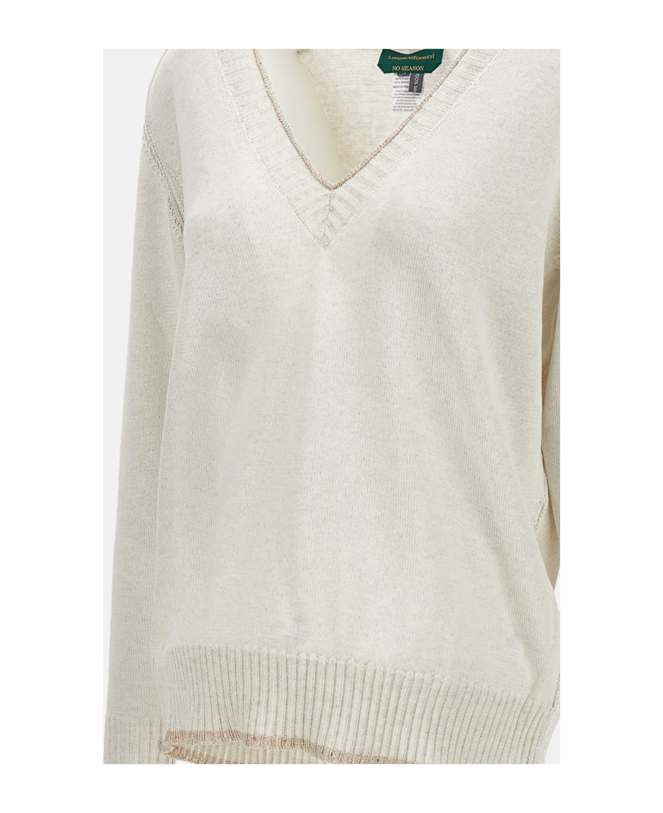 Lorena Antoniazzi Neckline Knitwear - White