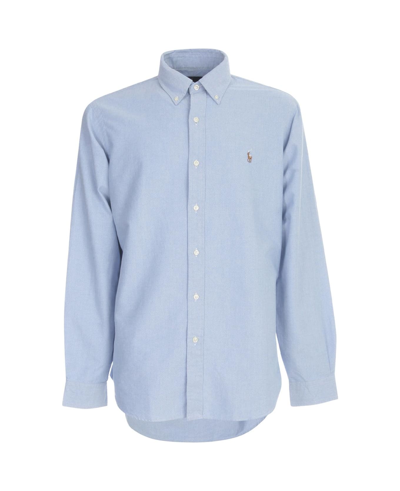 Ralph Lauren Logo Oxford Shirt - Blue