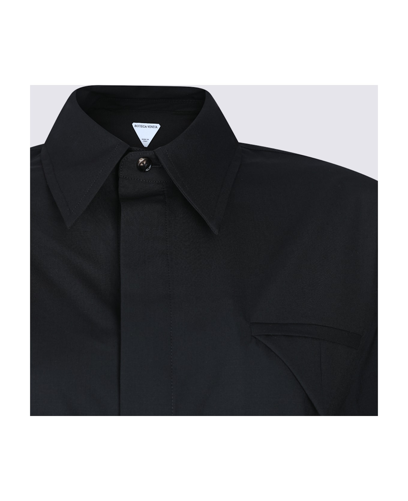 Bottega Veneta Black Wool Shirt - Black