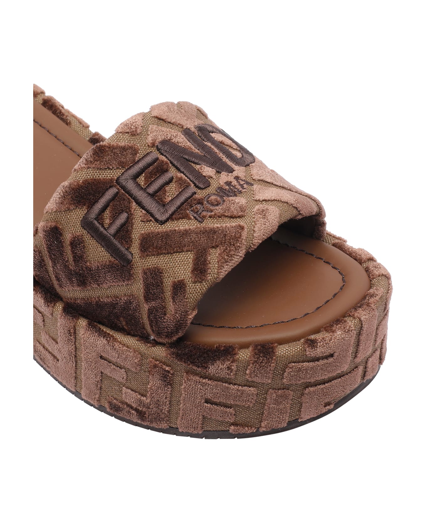 Fendi Sunshine Sandals - Brown