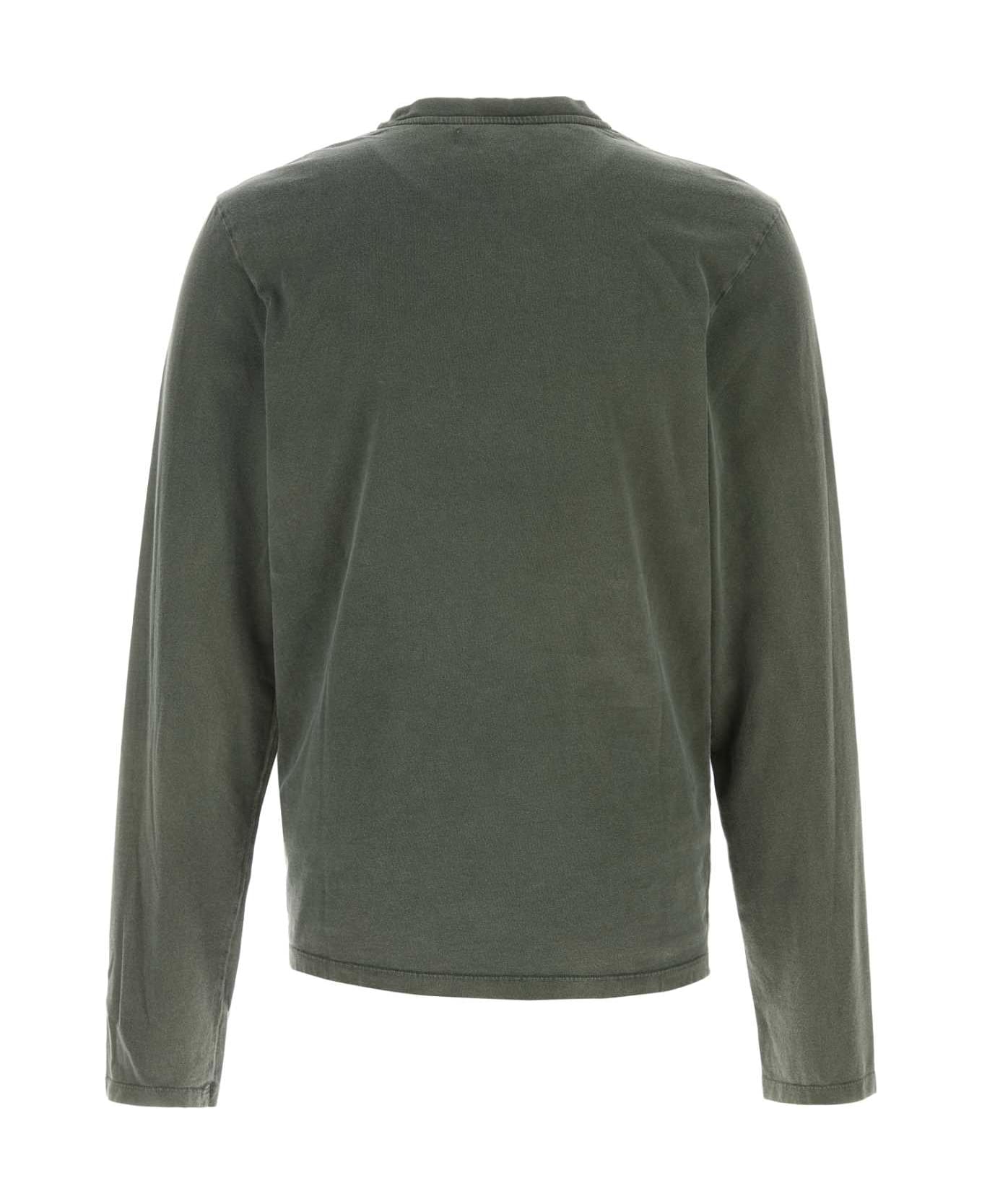 Gimaguas Bottle Green Cotton Antonio T-shirt - GREEN