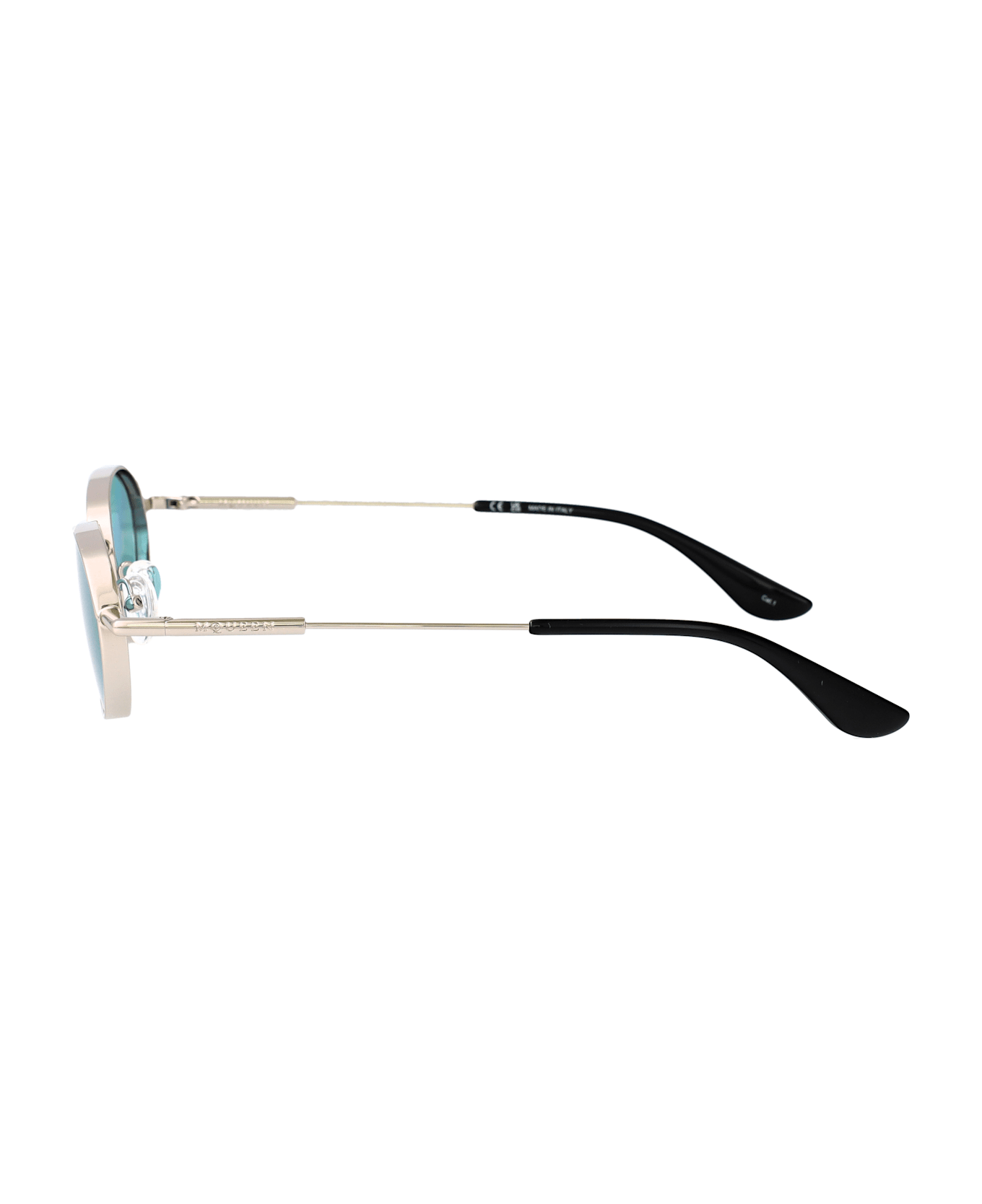 Alexander McQueen Eyewear Am0523s Sunglasses - SILVER-SILVER-GREEN