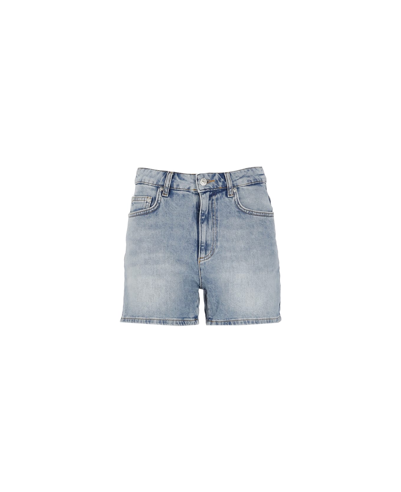 M05CH1N0 Jeans Cotton Shorts - Light Blue ショートパンツ