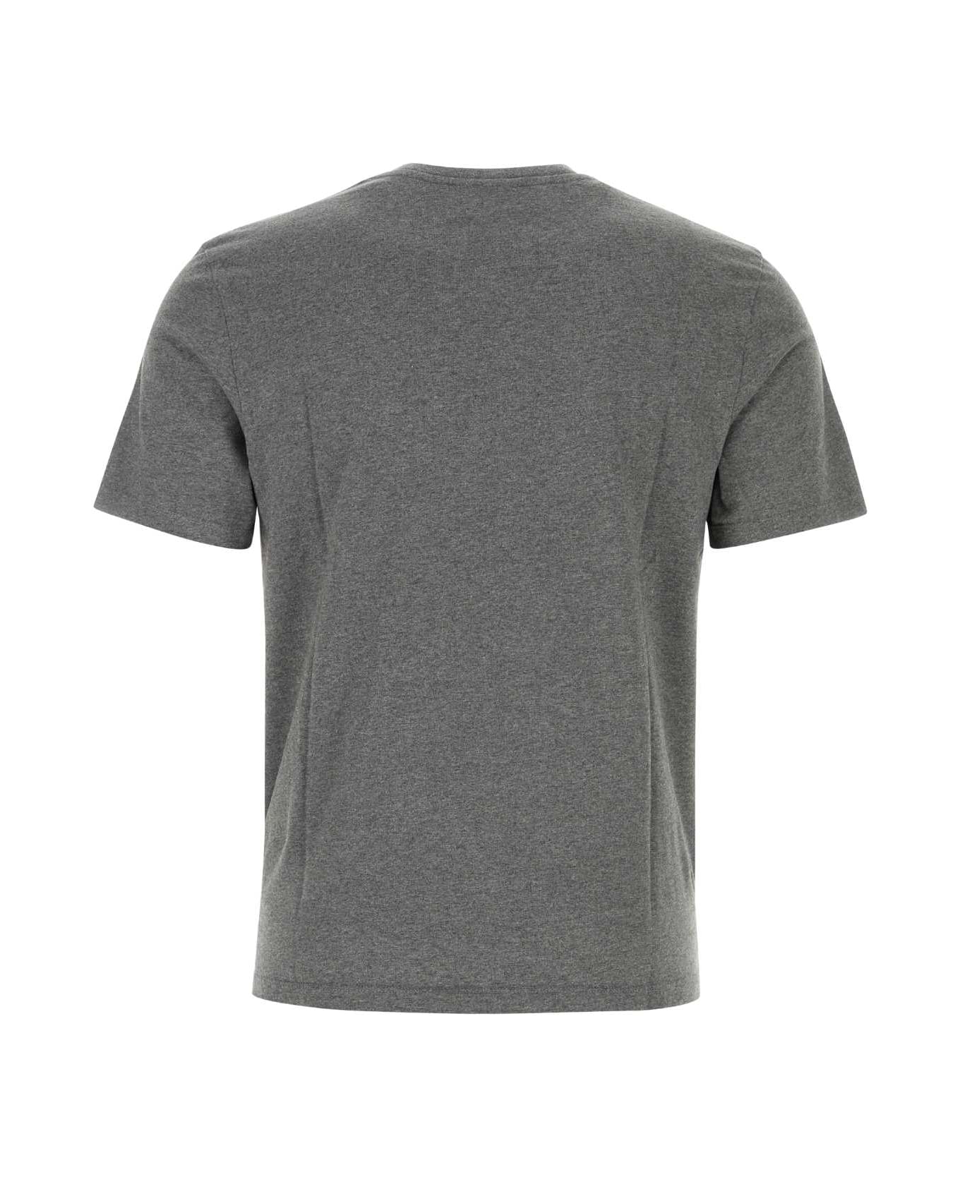 Maison Kitsuné Dark Grey Cotton T-shirt - DARKGREYMELANGE