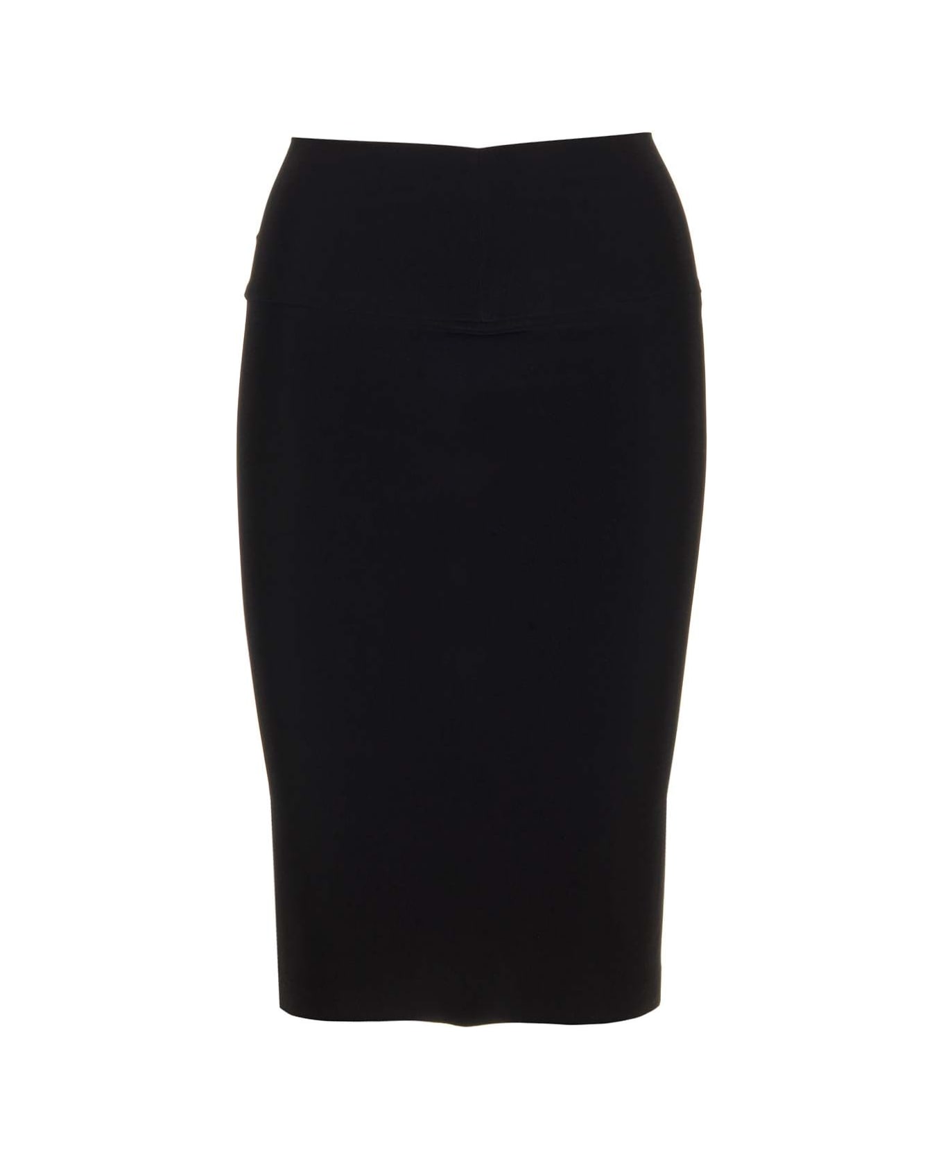 Norma Kamali Mid-length Fitted Tube-skirt - Black