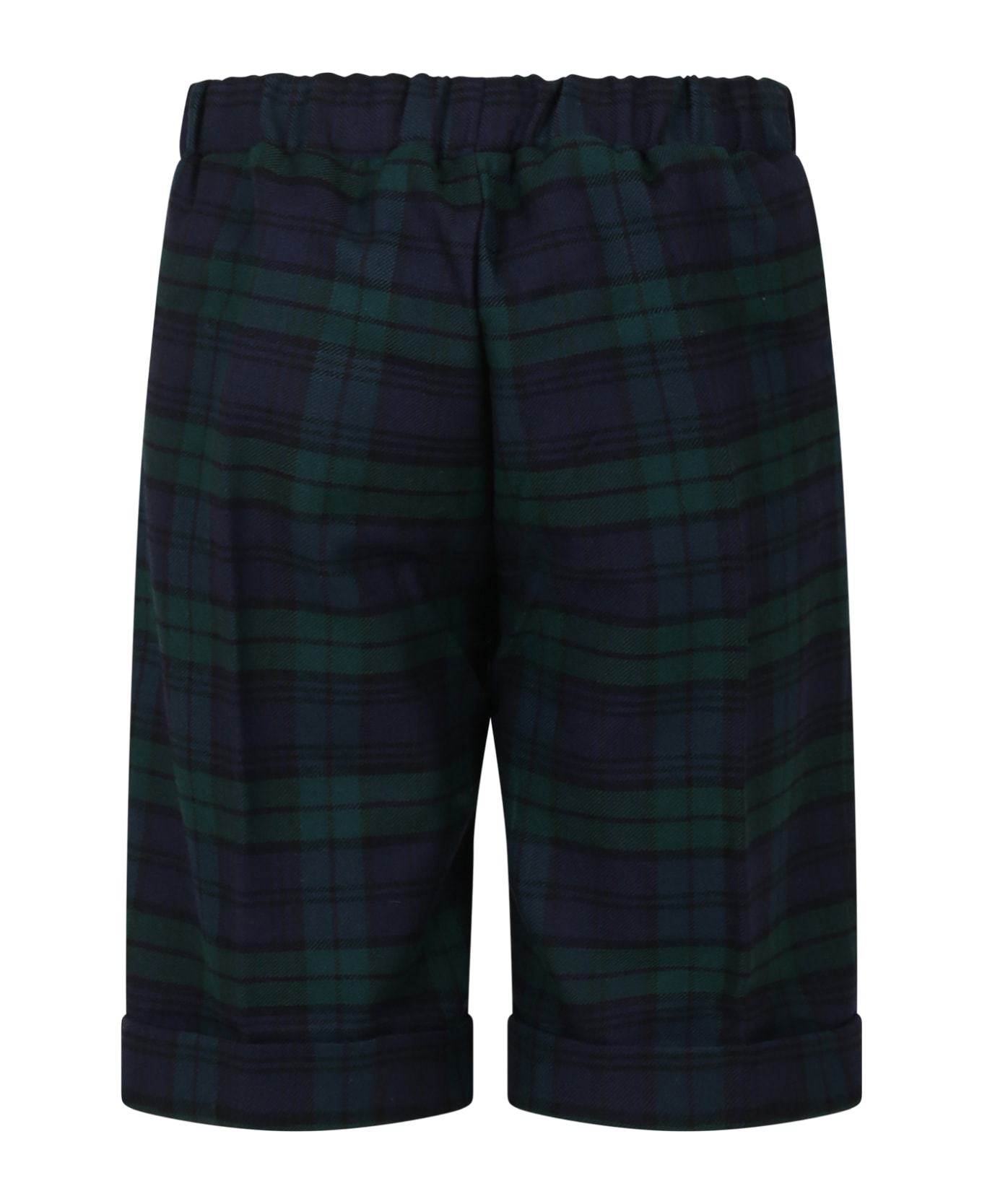 La stupenderia Green Shorts For Boy - Green