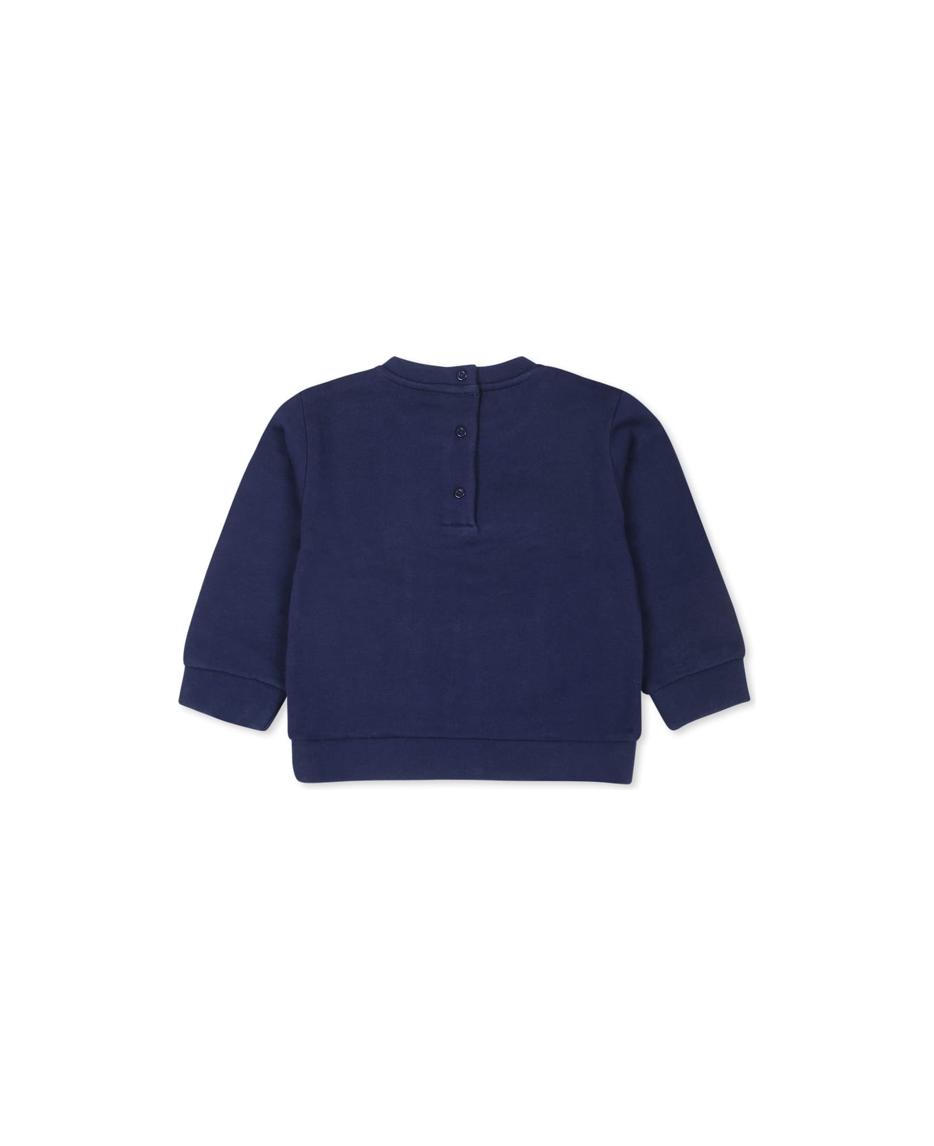 Fendi Blue Sweatshirt For Baby Boy With Fendi Logo - Blue