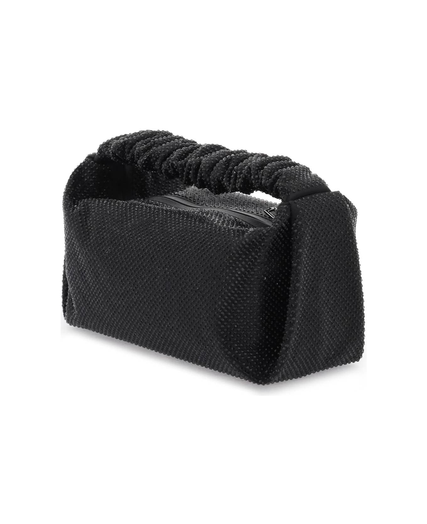 Alexander Wang Scrunchie Mini Bag With Crystals - BLACK (Black)
