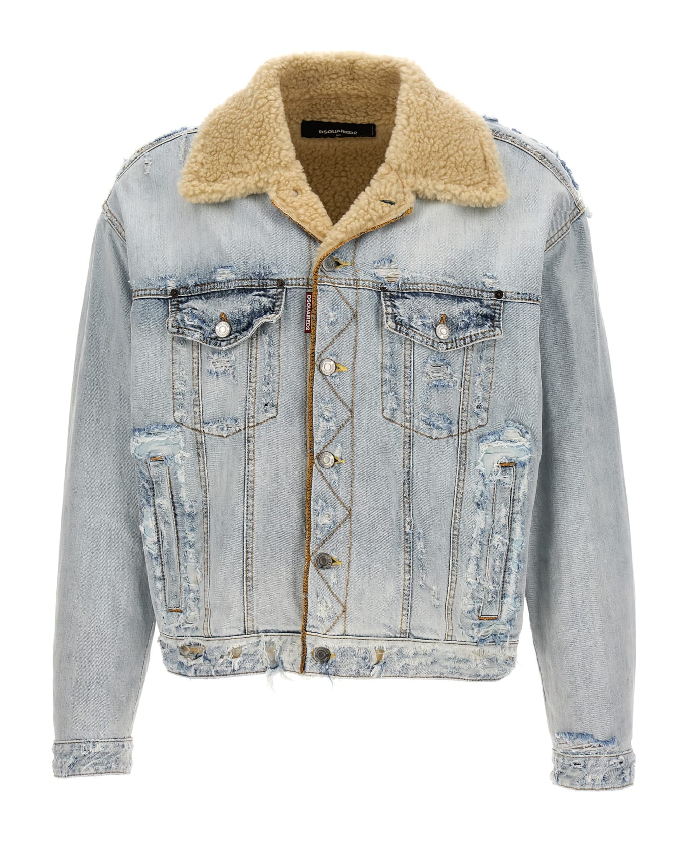 Dsquared2 'jean' Denim Jacket - Light Blue