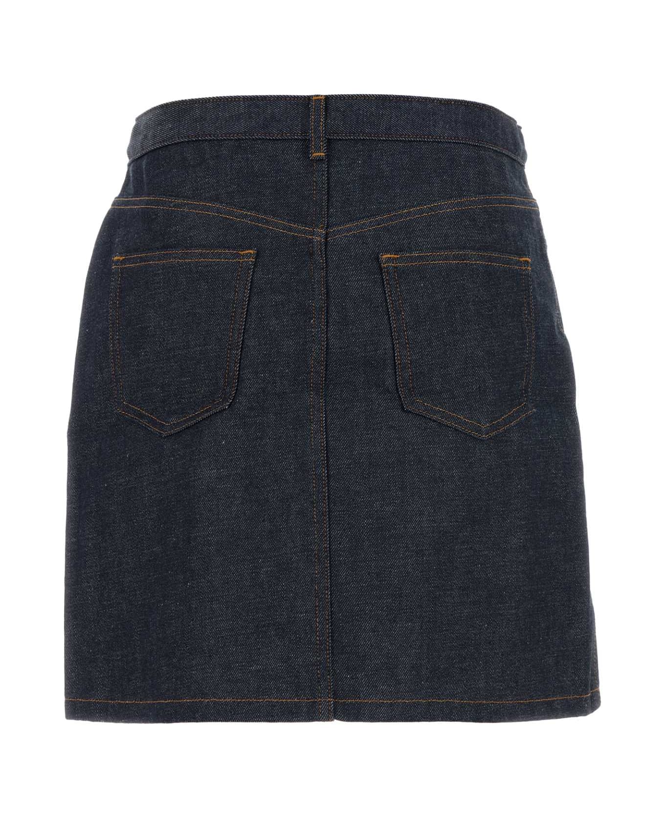 A.P.C. Denim Jupe Mini Skirt - IAI
