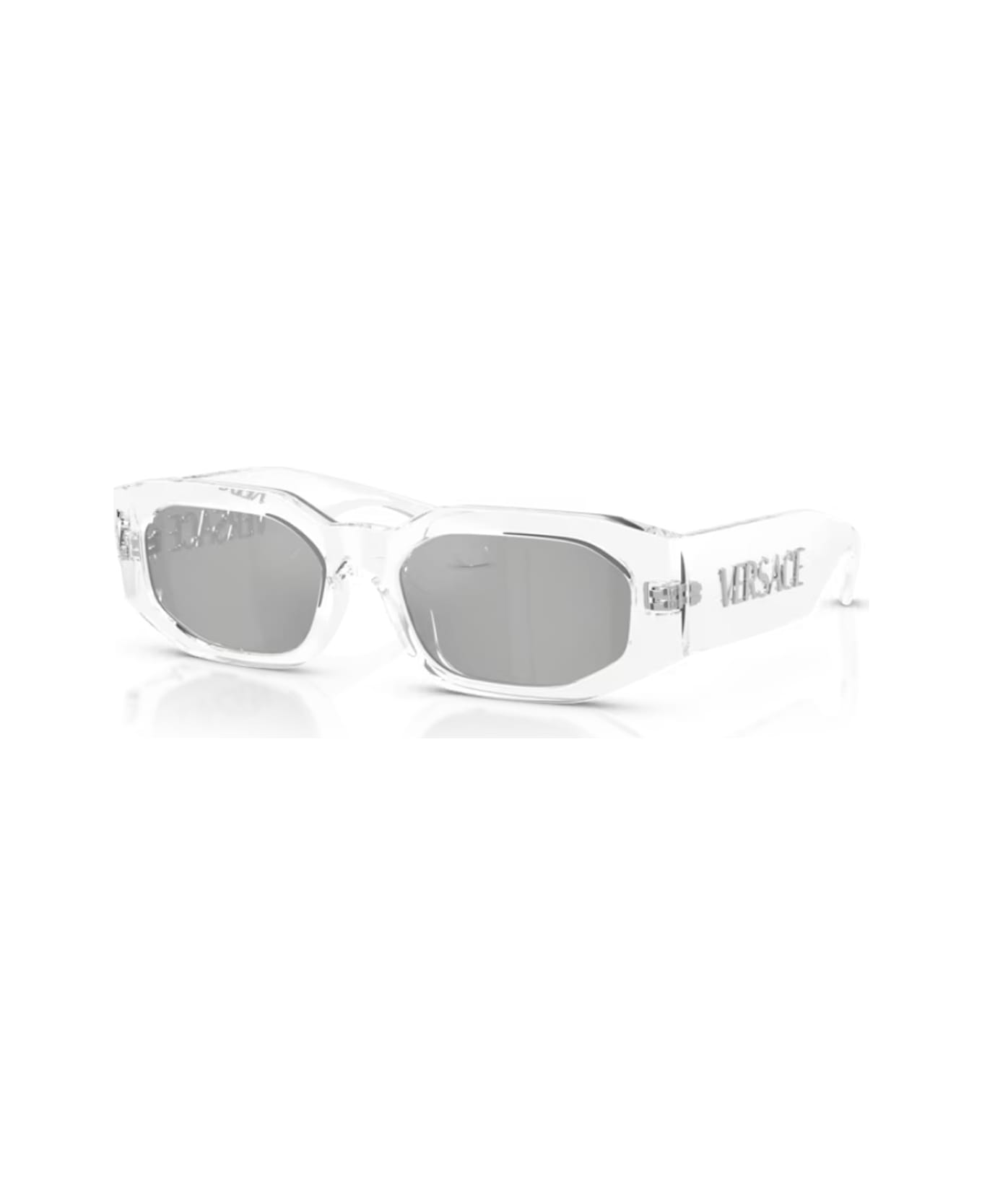Versace Eyewear Versace 0ve4489u Signature 148/8v Trasparente Sunglasses - Trasparente サングラス
