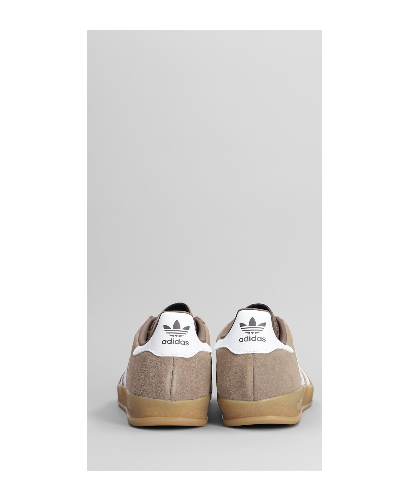 Adidas Gazelle Indoor Sneakers In Taupe Suede - taupe