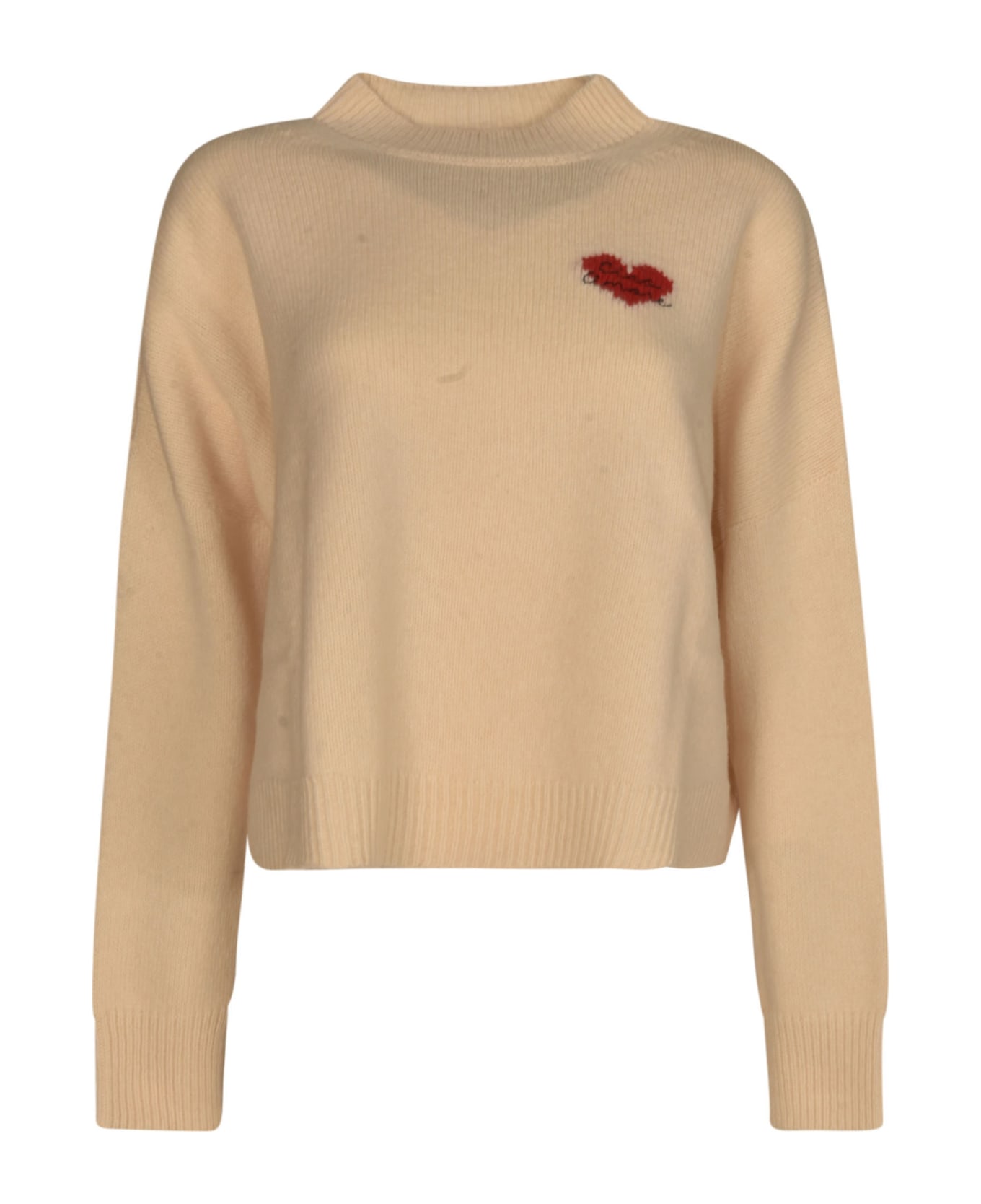 Giada Benincasa Logo Knitted Sweater - White ニットウェア