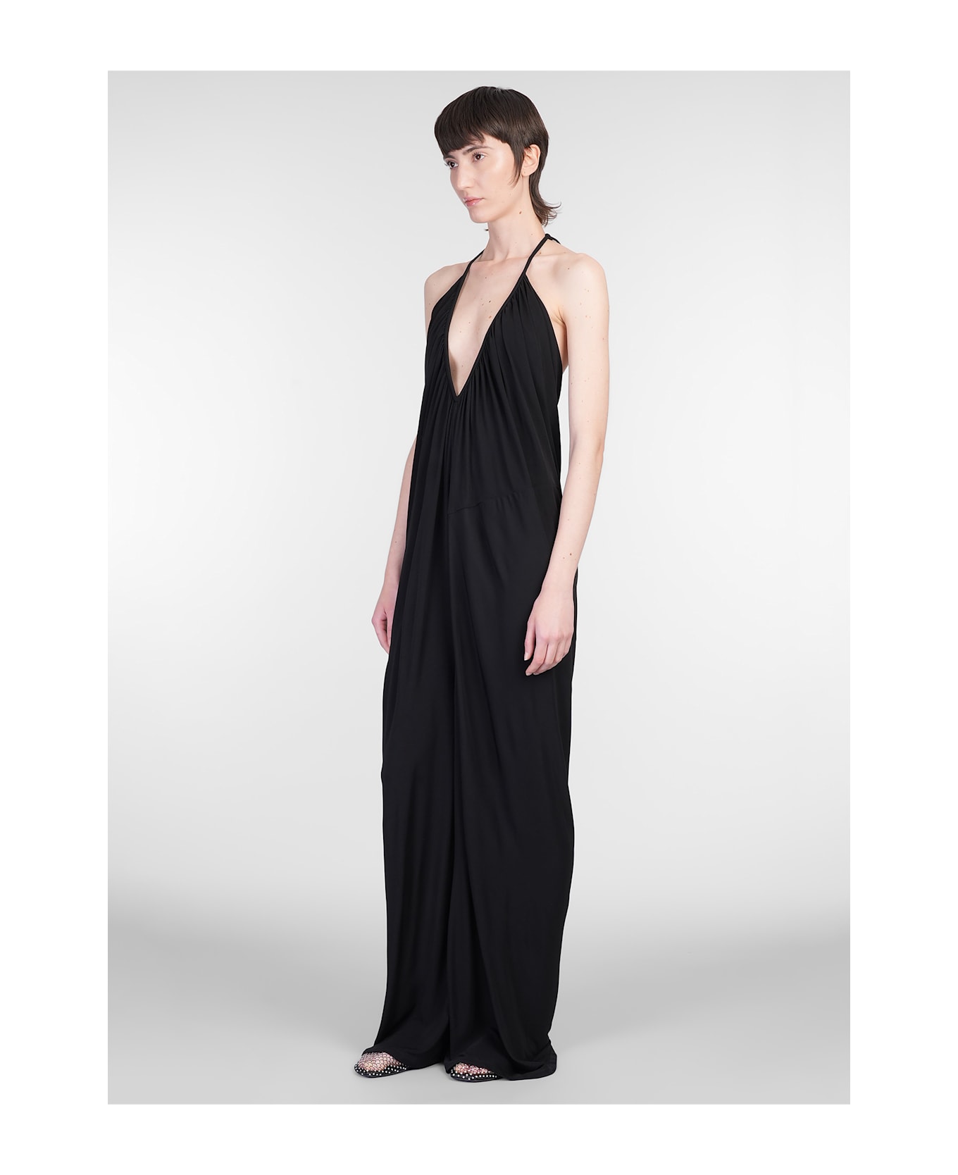 Christopher Esber Jumpsuit In Black Viscose - black