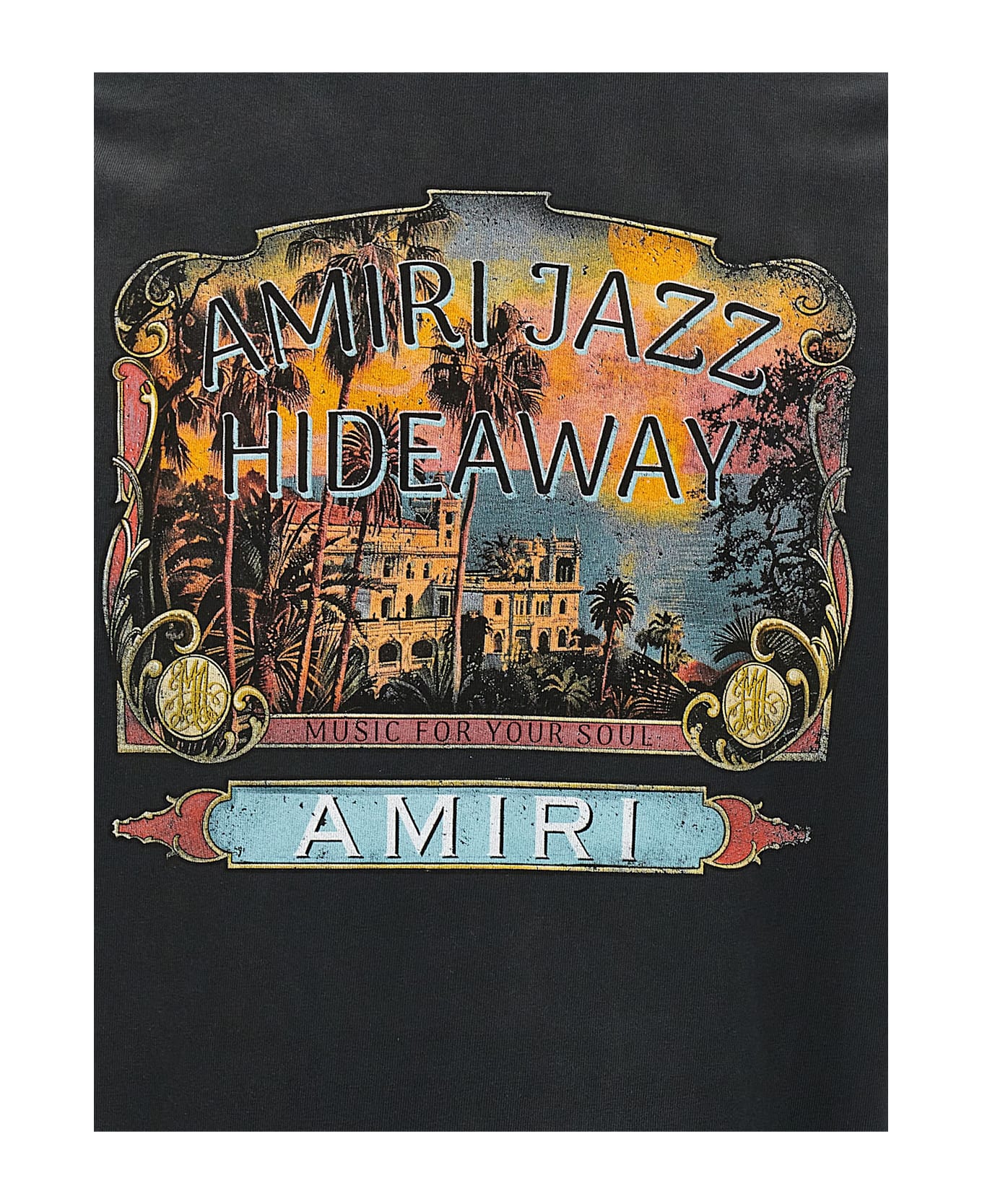 AMIRI 
amiri Jazz Hideaway
 T-shirt - BLACK