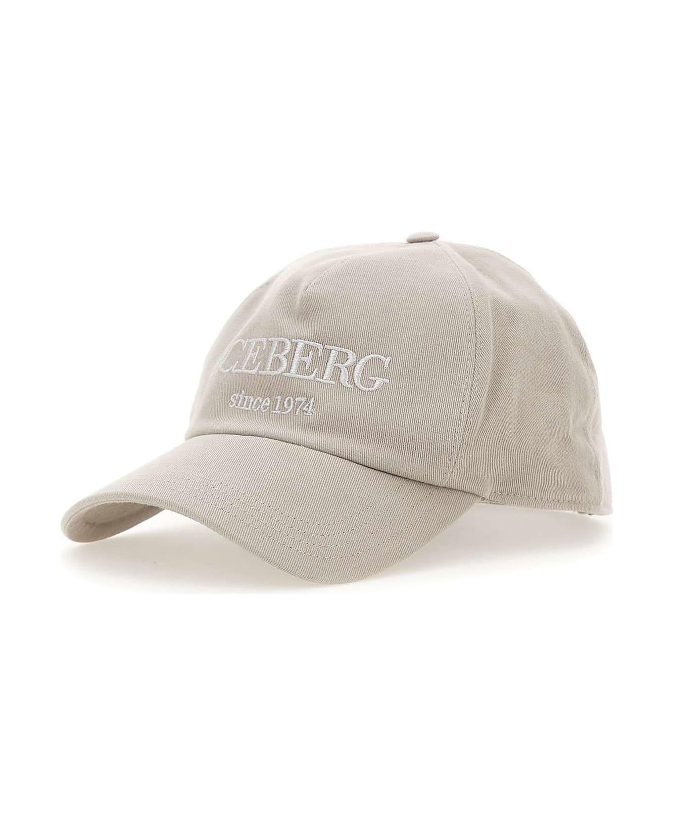 Iceberg Baseball Cotton Hat - BEIGE