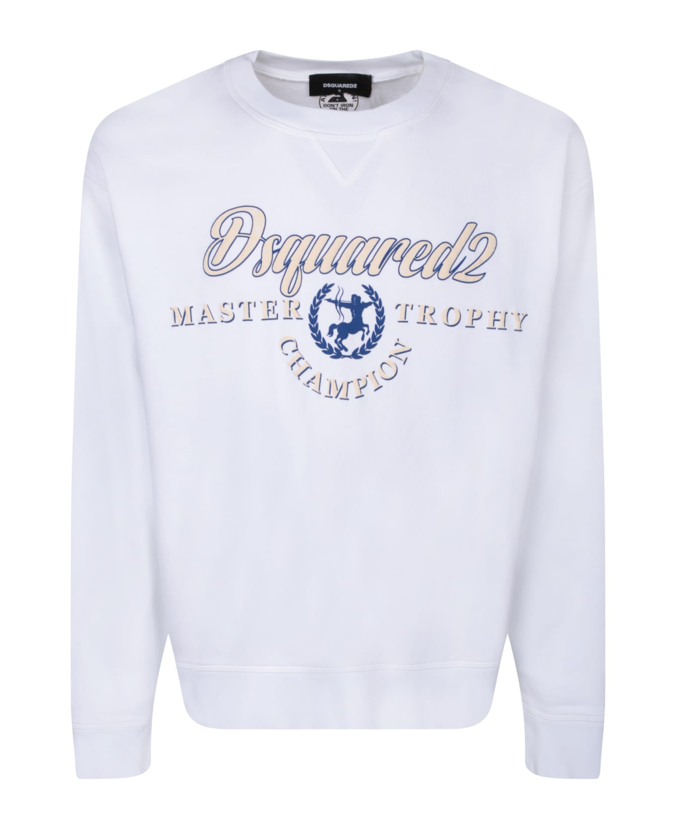 Dsquared2 Logo Printed Crewneck Sweatshirt - White