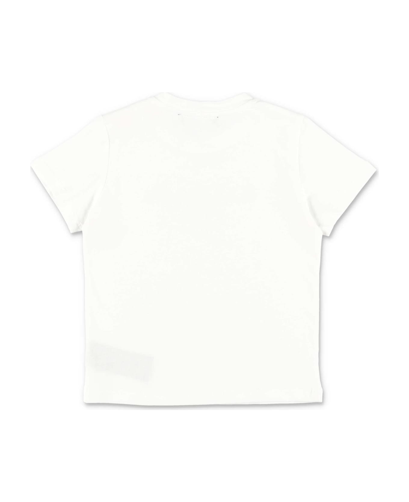 Balmain T-shirt Bianca In Jersey Di Cotone Baby Boy - Bianco