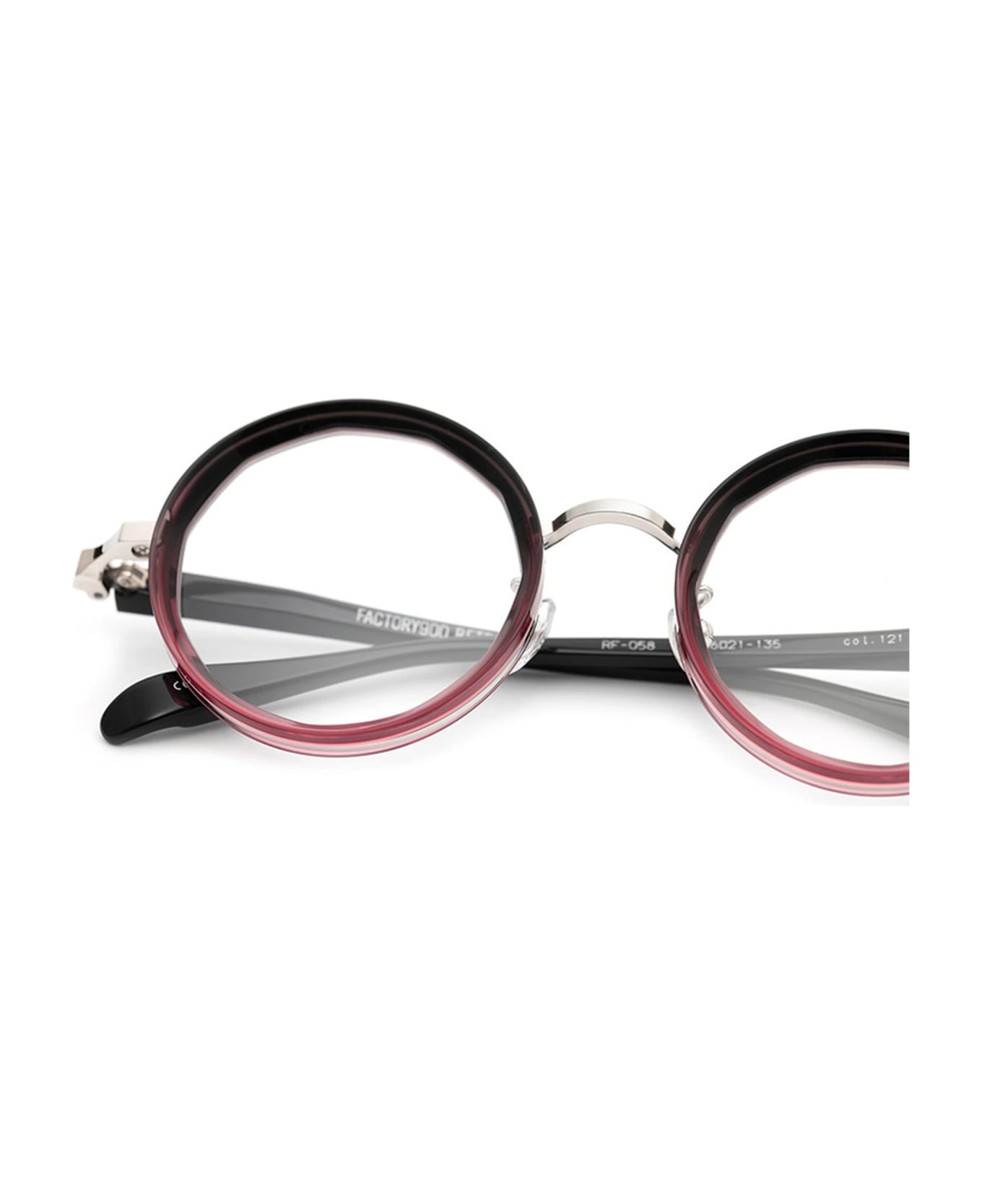 FACTORY900 Rf-058 - Gray / Red Purple Glasses - gray/red アイウェア