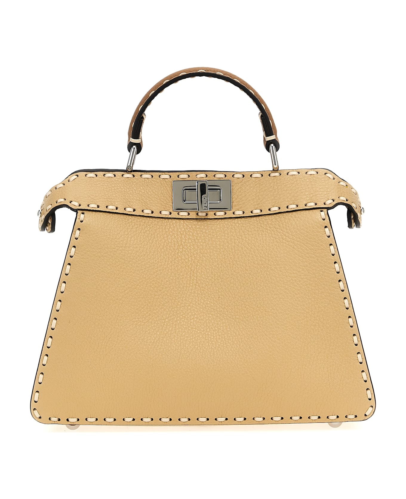 Fendi 
peekaboo Iseeu Small
 Handbag - Beige