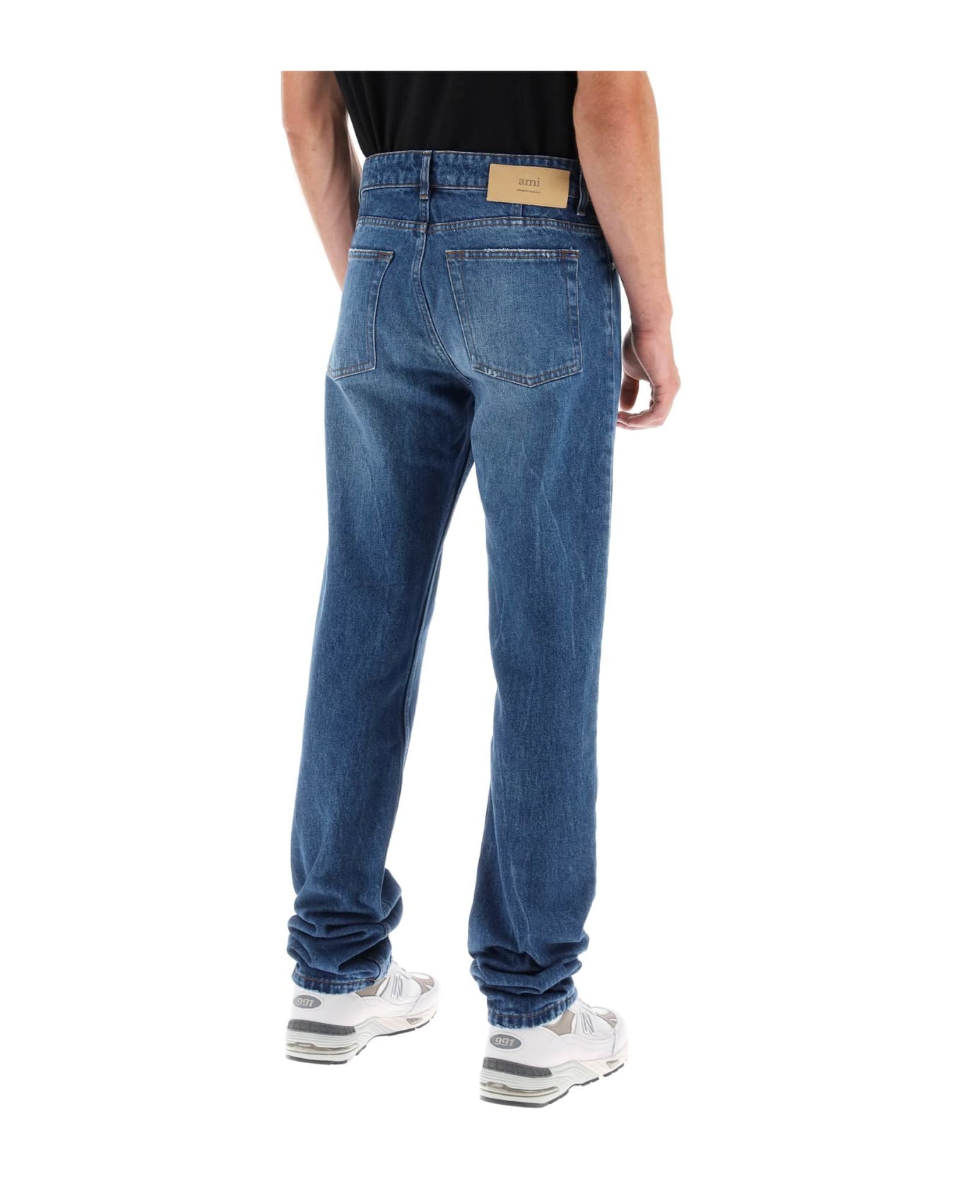 Ami Alexandre Mattiussi Regular Fit Jeans - USED BLUE (Blue)