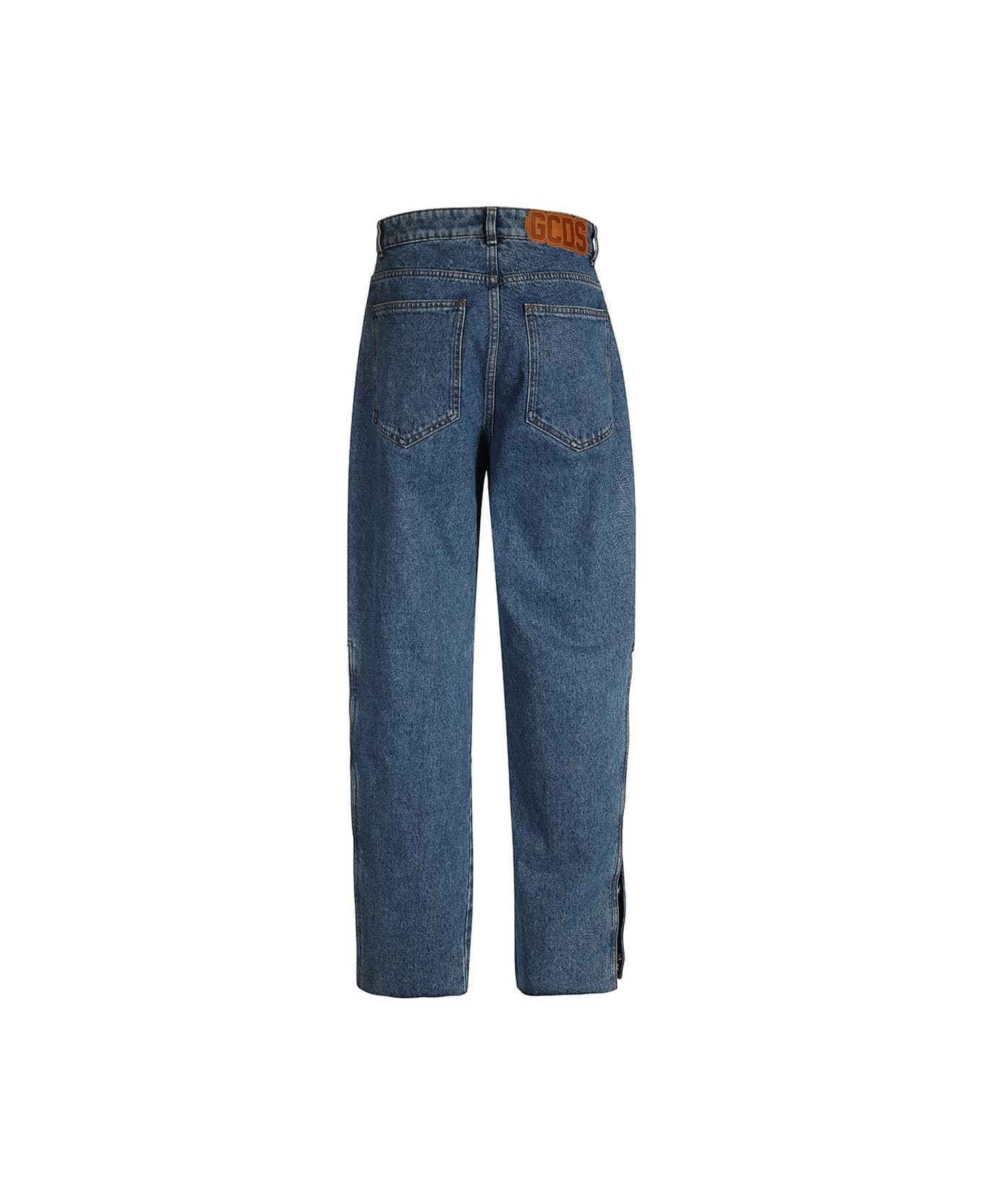 GCDS Wide-leg Jeans - Denim デニム
