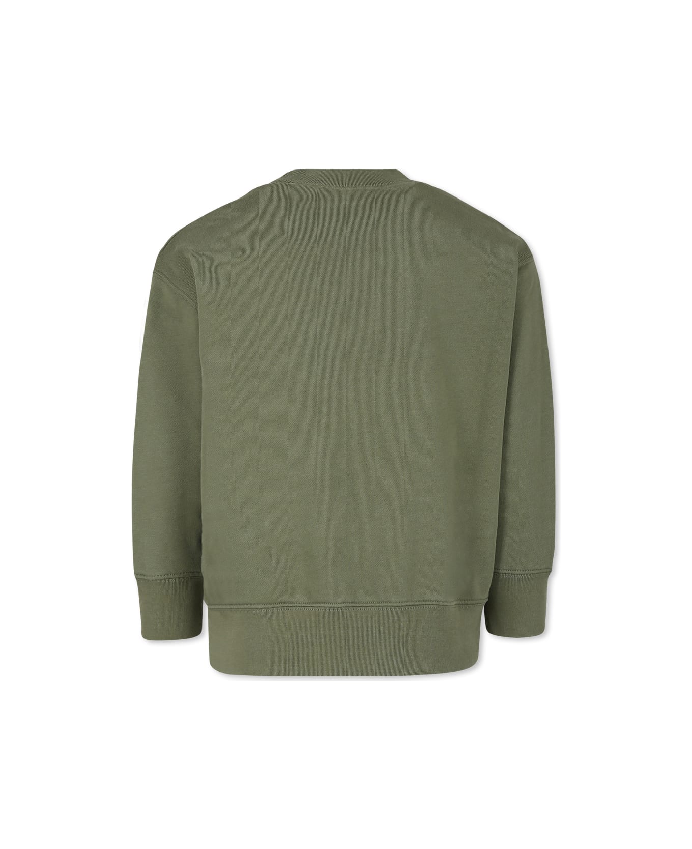 Palm Angels Green Sweatshirt For Boy With Bear - Green ニットウェア＆スウェットシャツ