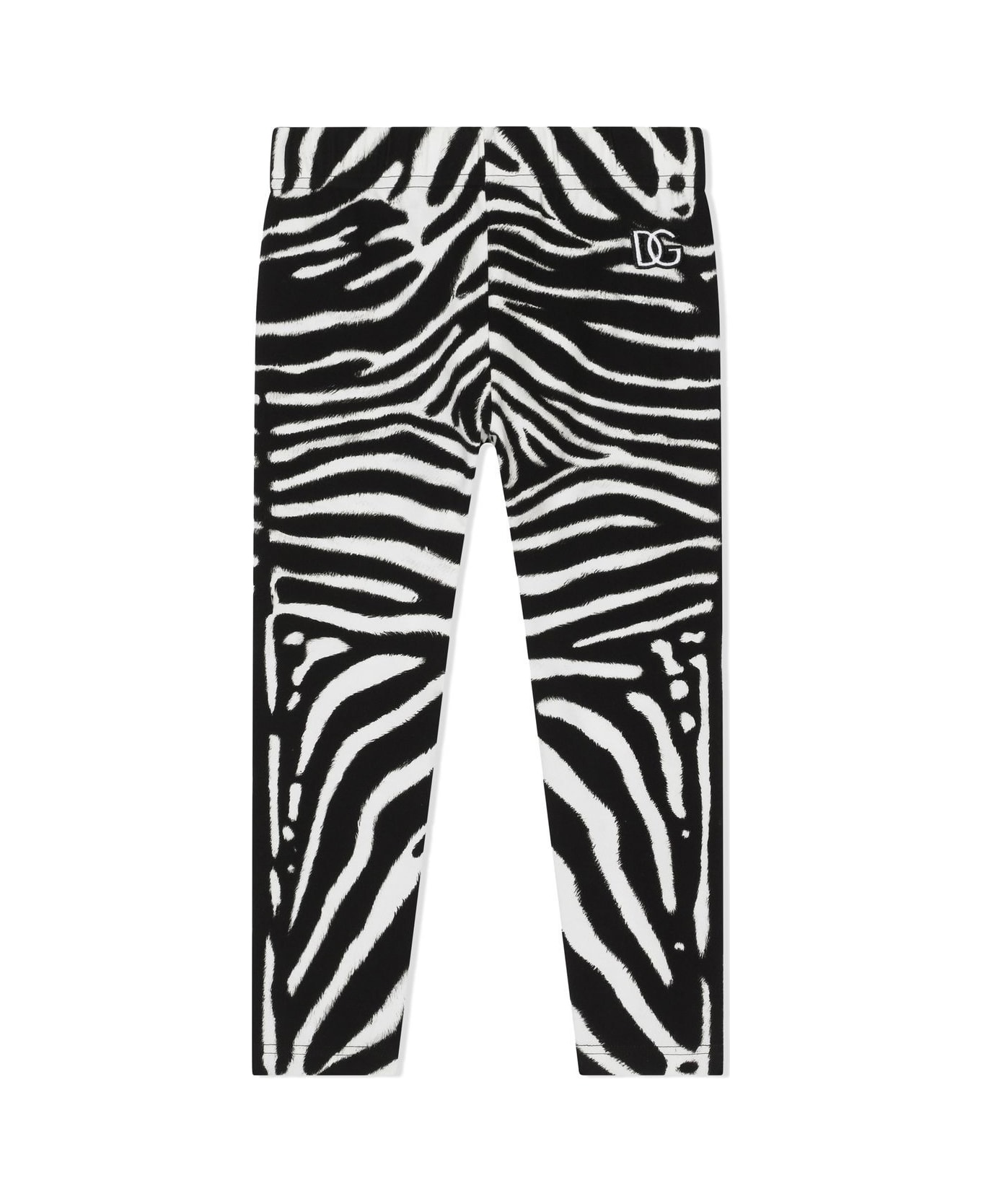 Dolce & Gabbana Leggings Con Stampa - White